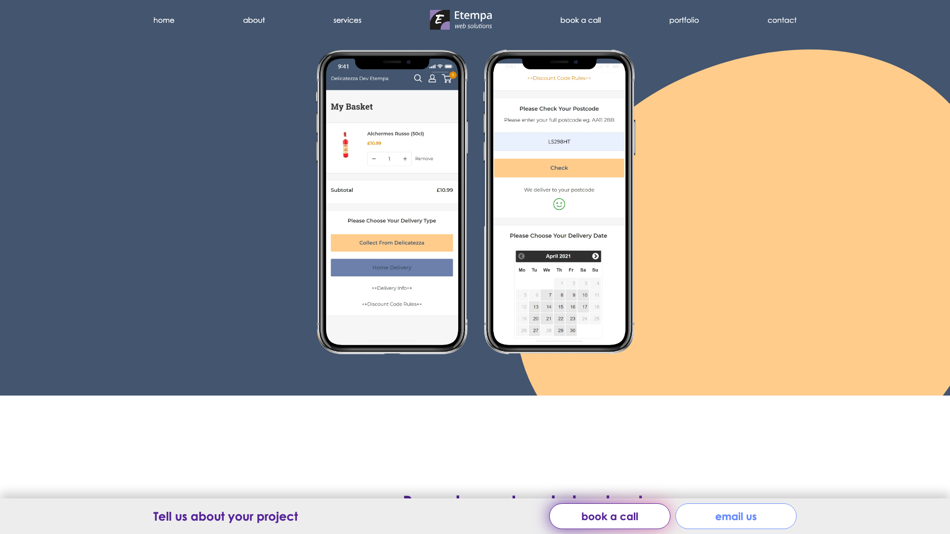 Bespoke Cart and Checkout Experience with Order Management Dashboard screenshot