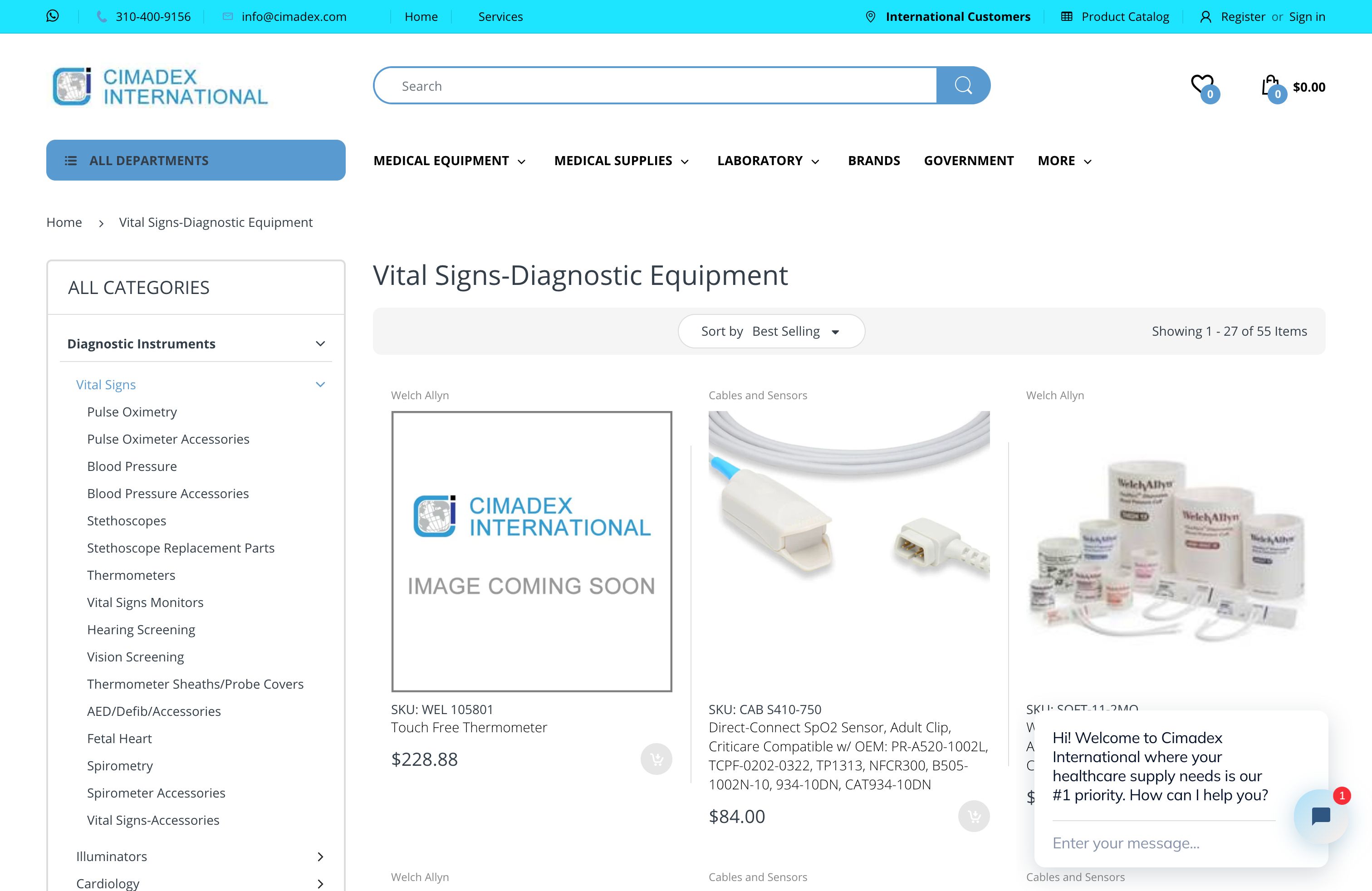 Full functional Medical Equipment store screenshot 4