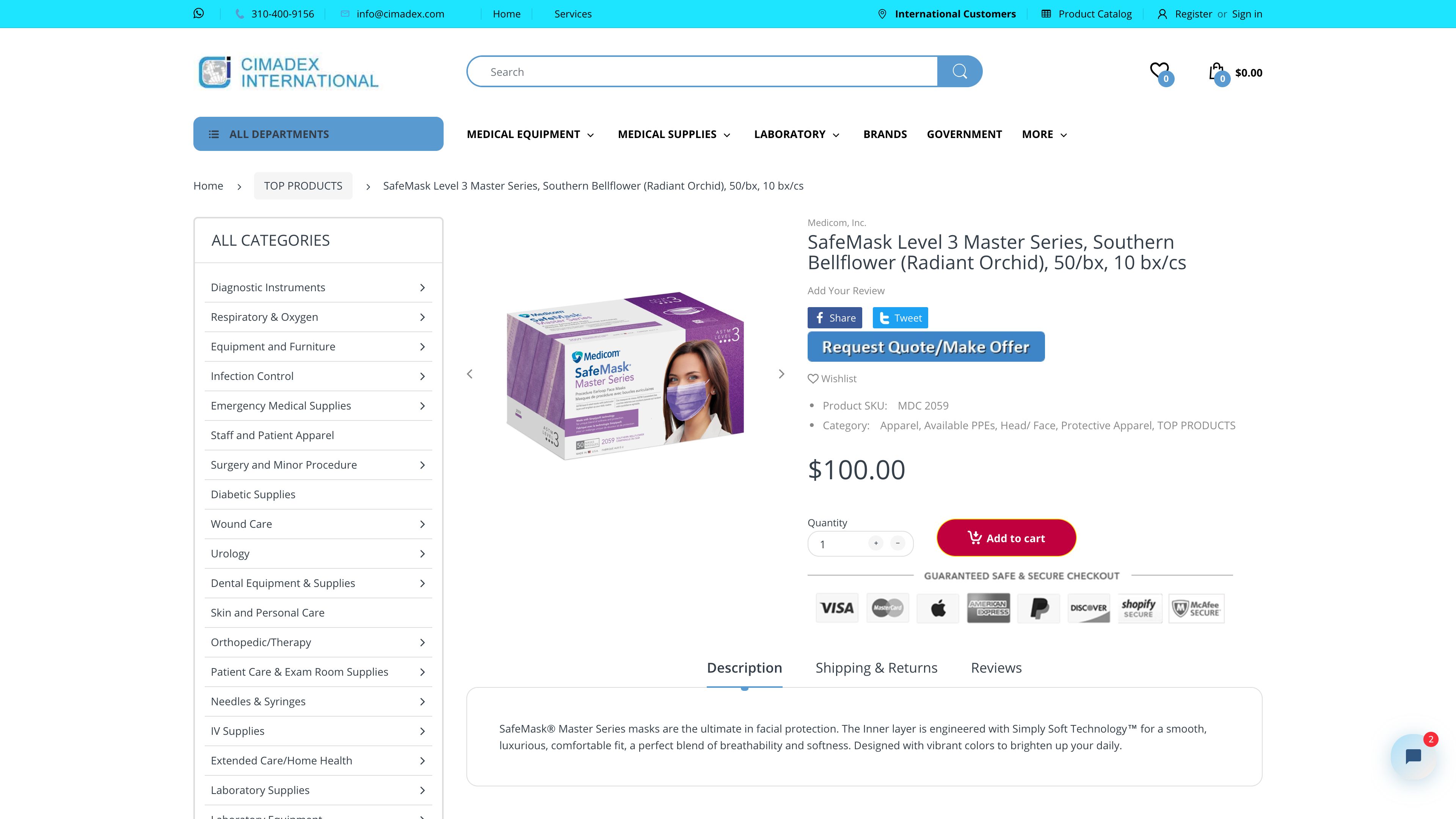 Full functional Medical Equipment store screenshot 2