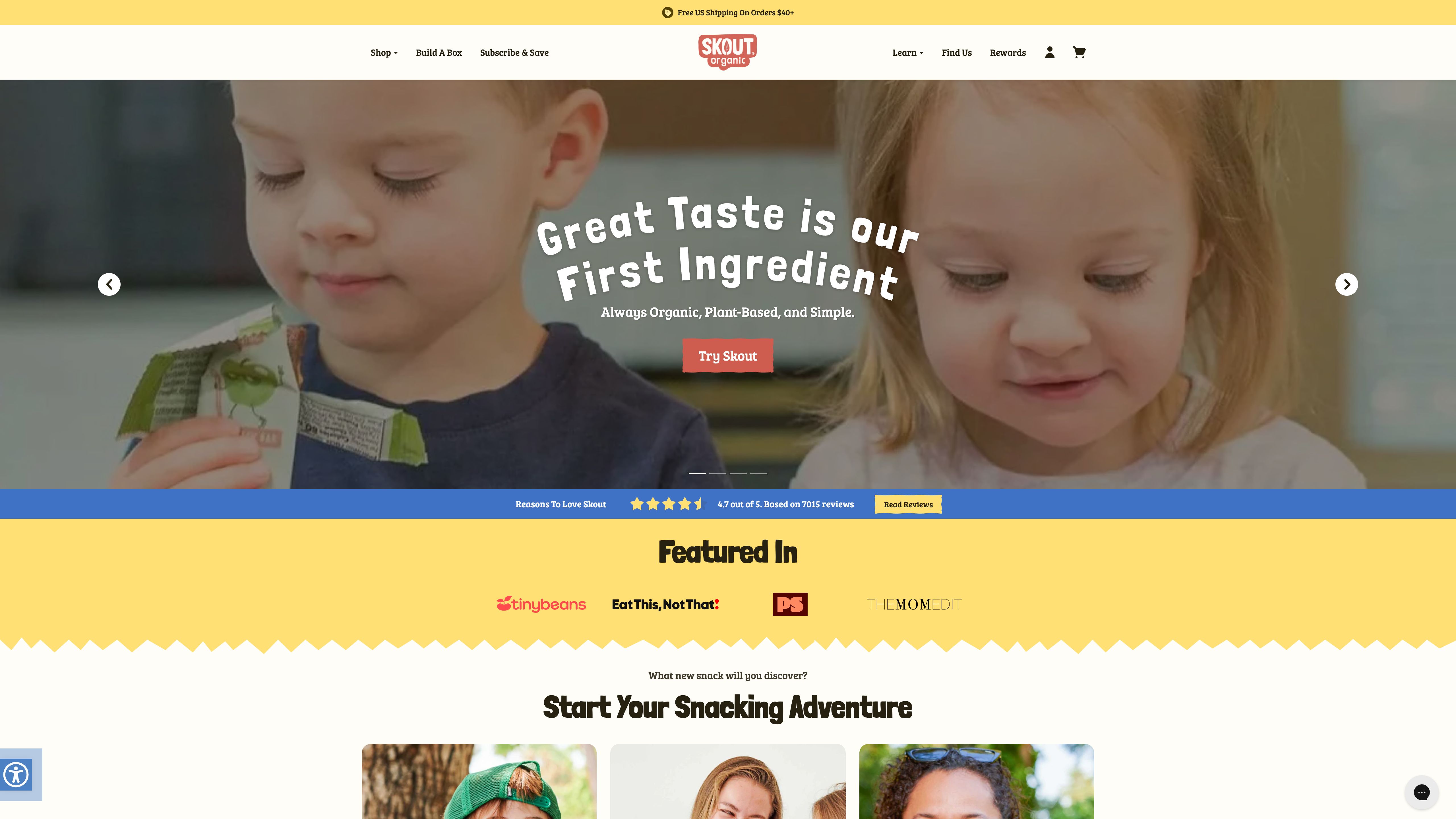 Skout Organics screenshot