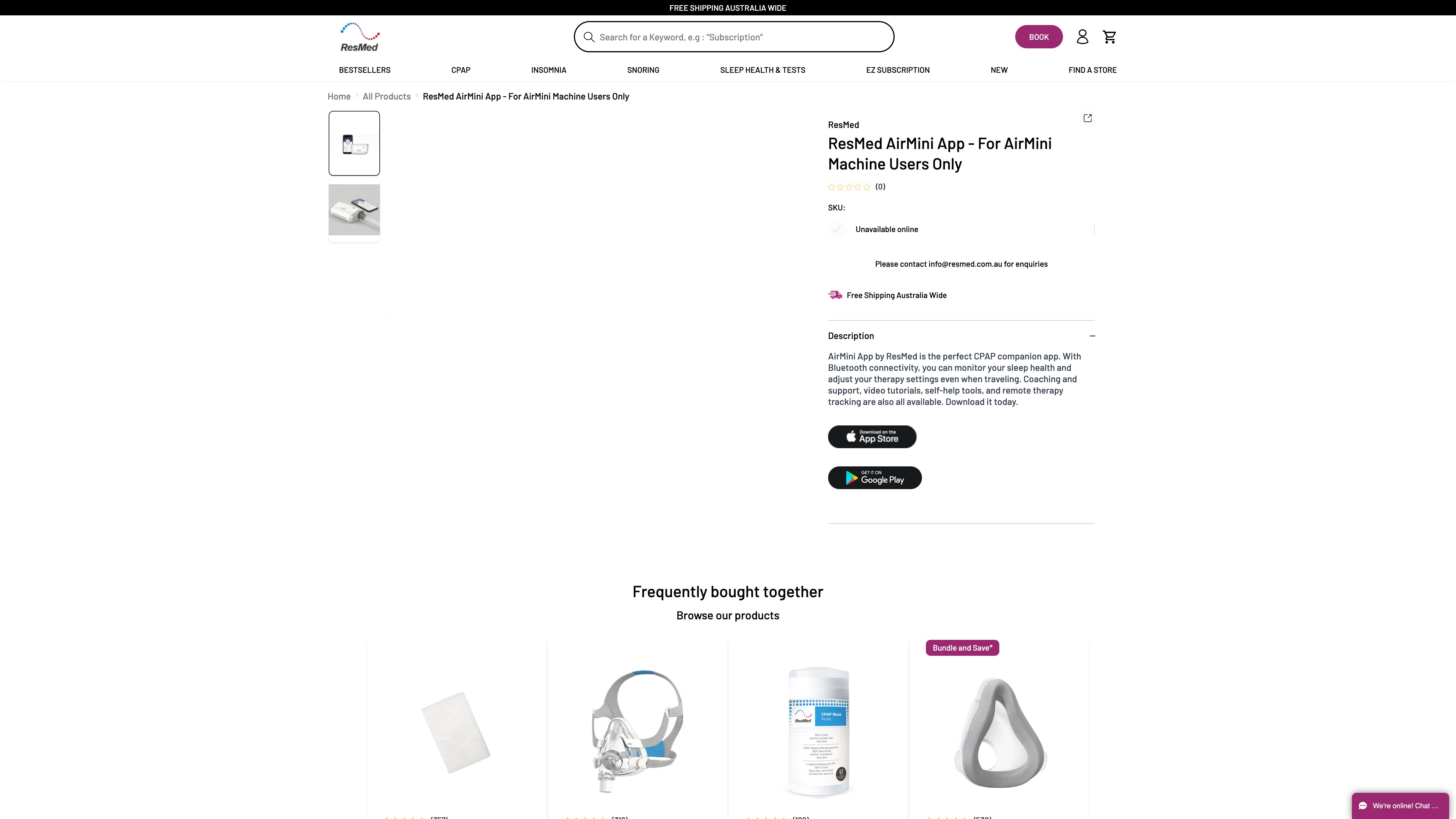 Custom Subscription Solutions and ERP Integration for ResMed Australia