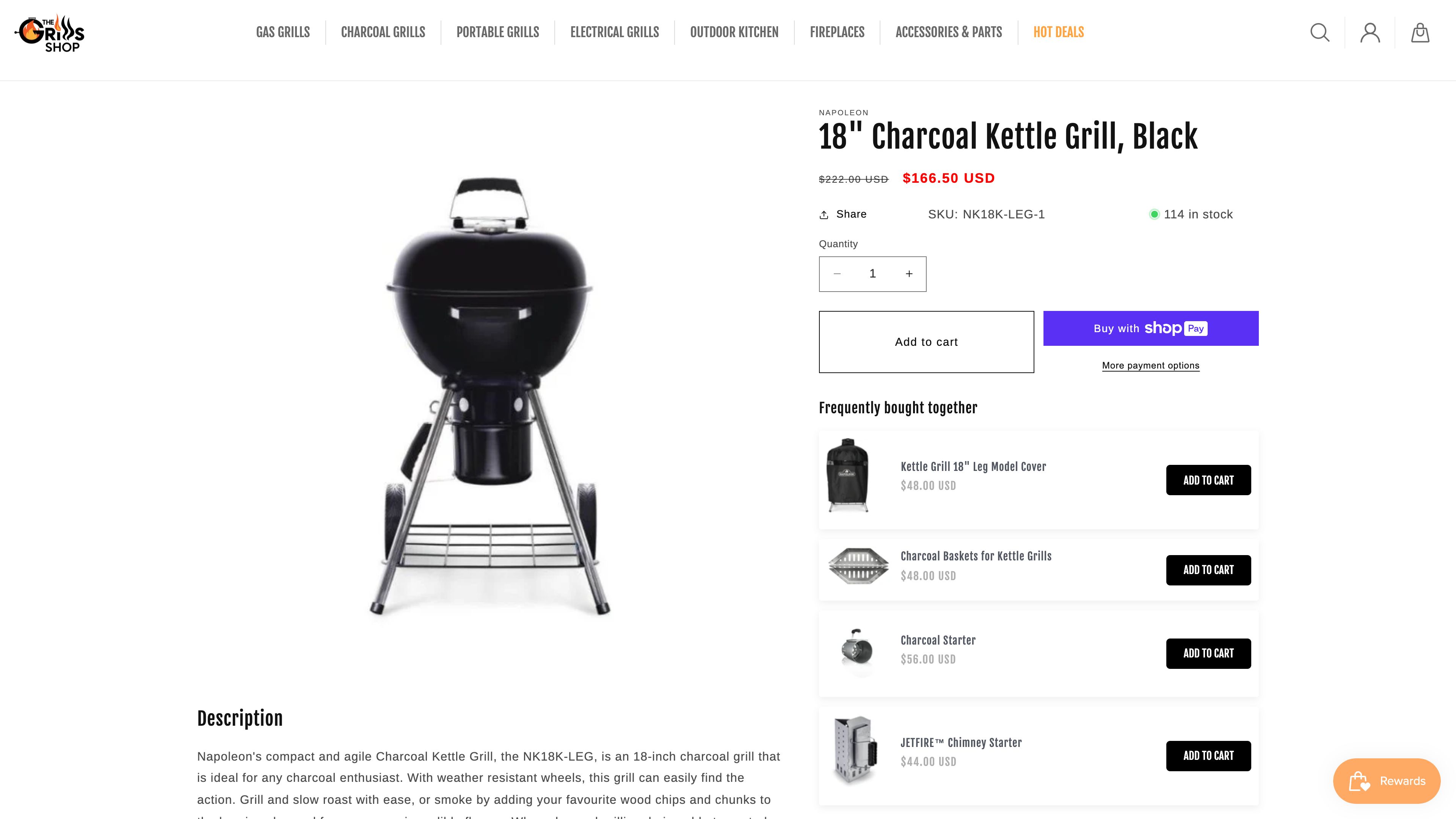 Comprehensive Shopify Theme Design & Development for The Grills Shop