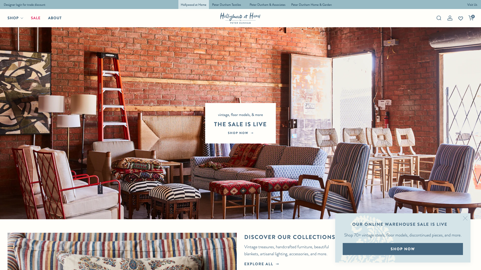 Hollywood at Home Shopify Theme Design