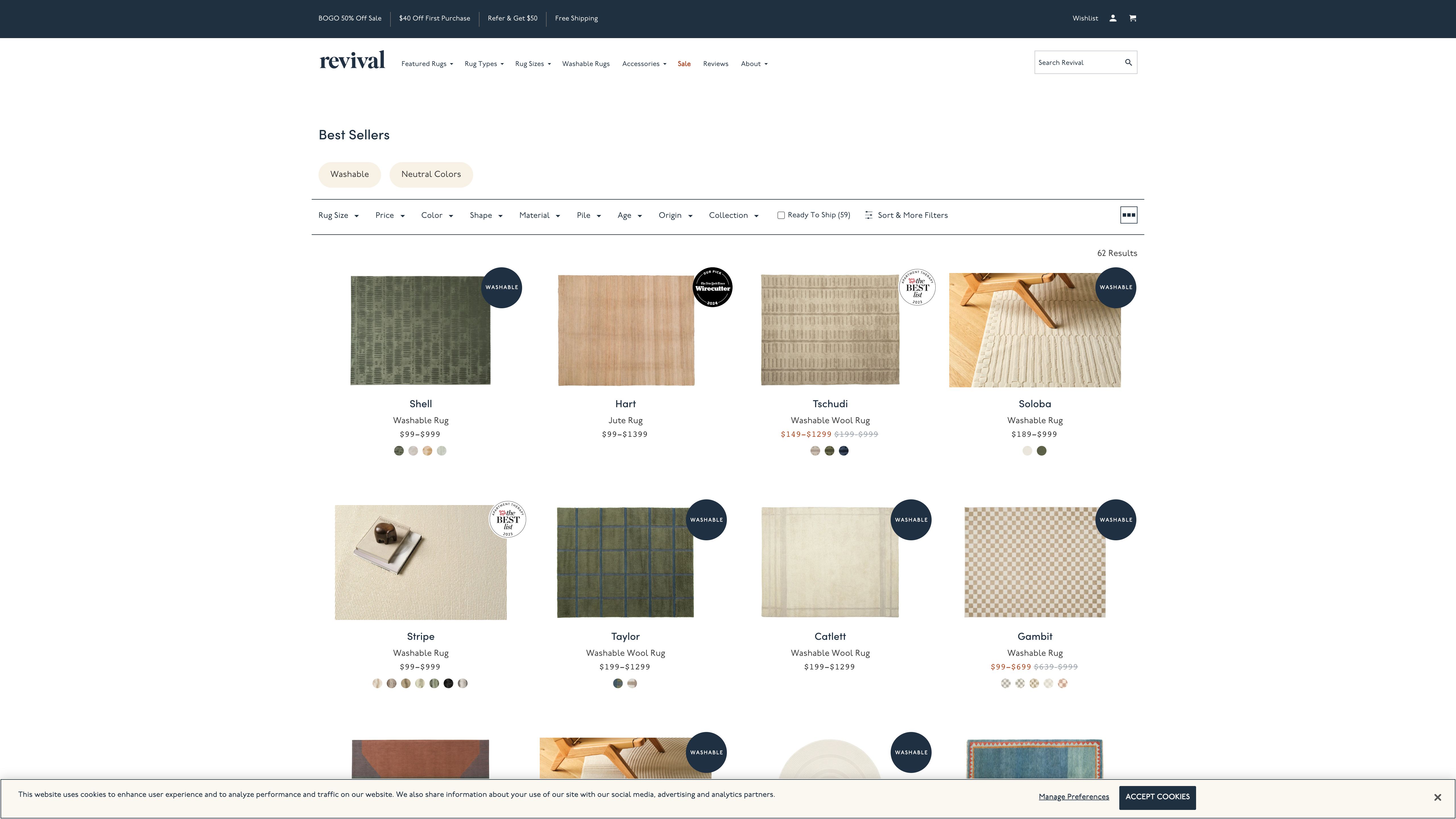 Revival Rugs screenshot