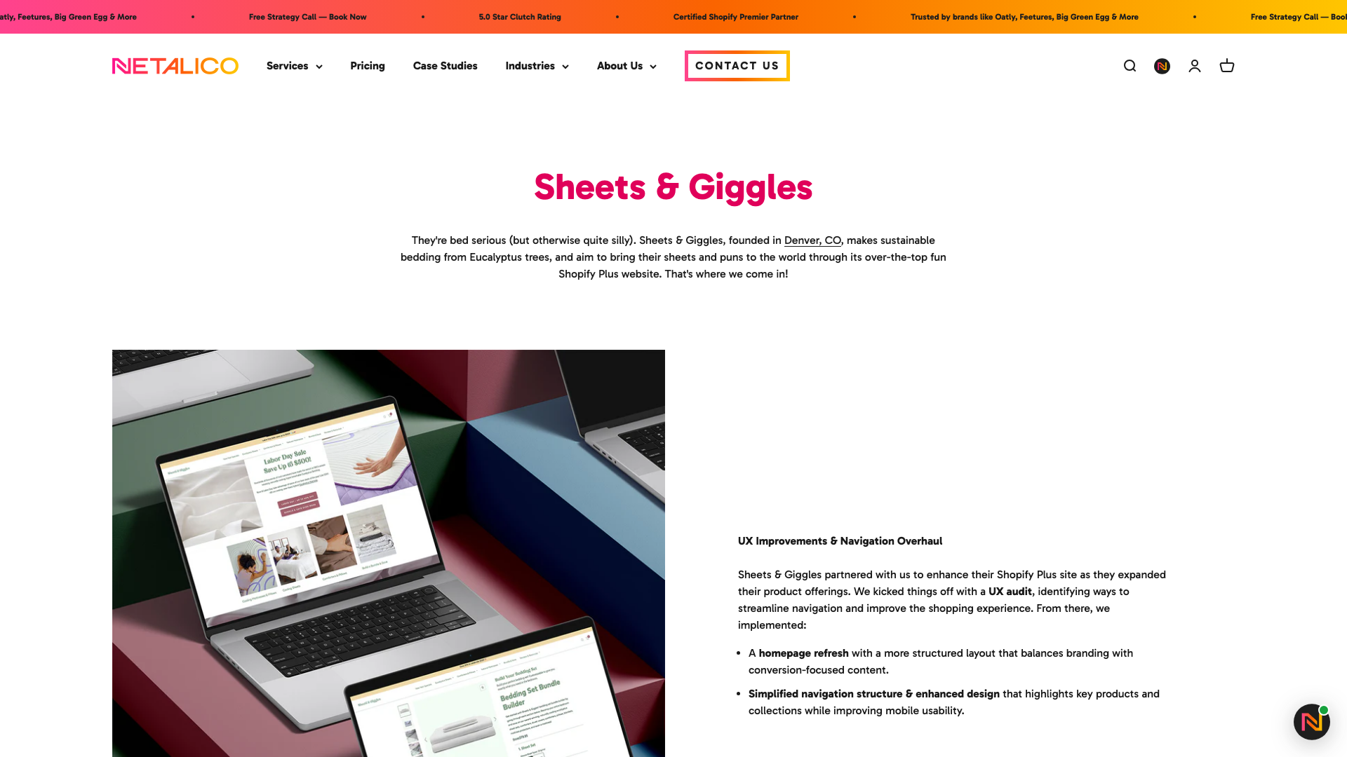 Sheets & Giggles screenshot