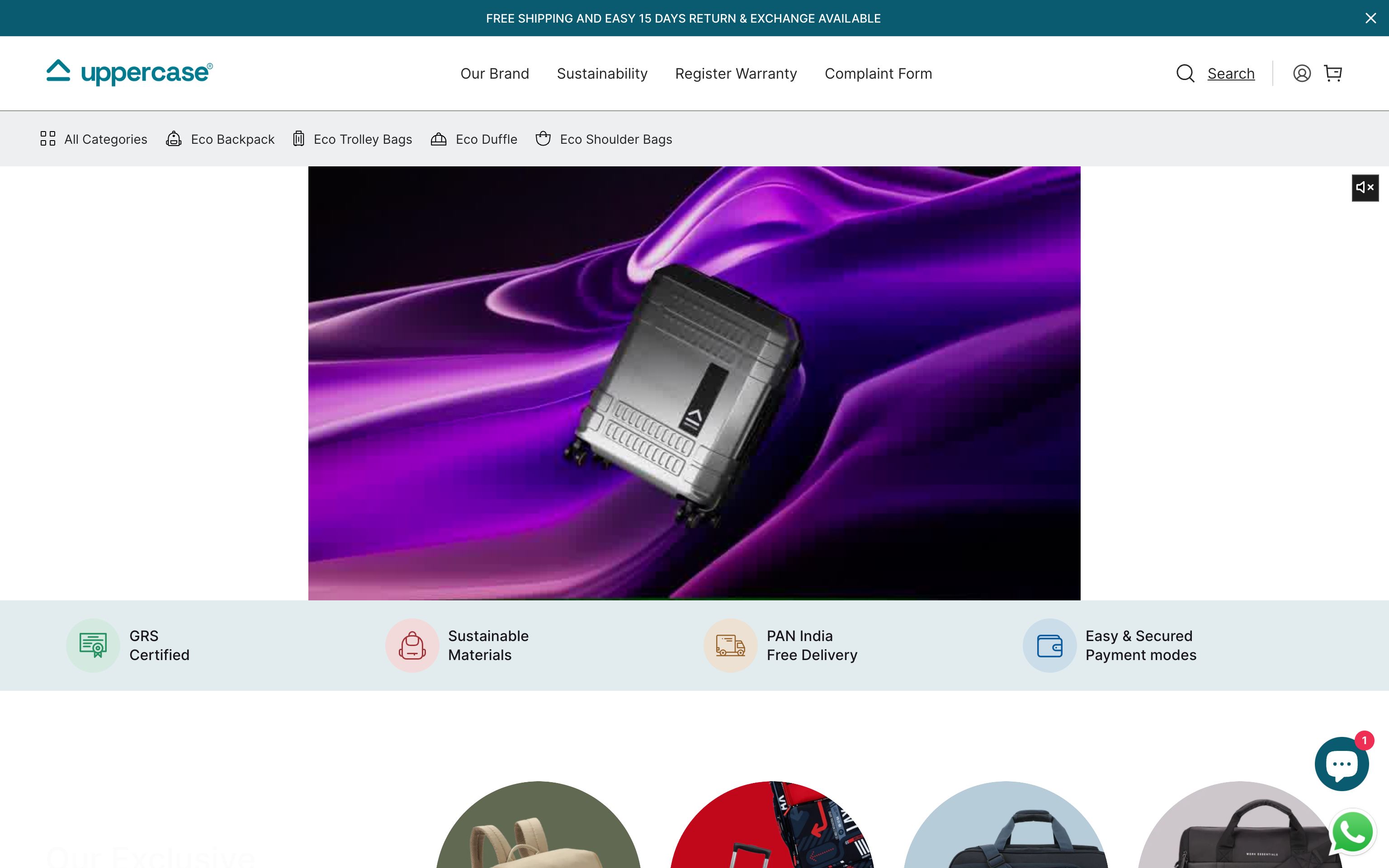 Uppercase - Eco-Friendly Travel Bags screenshot 5