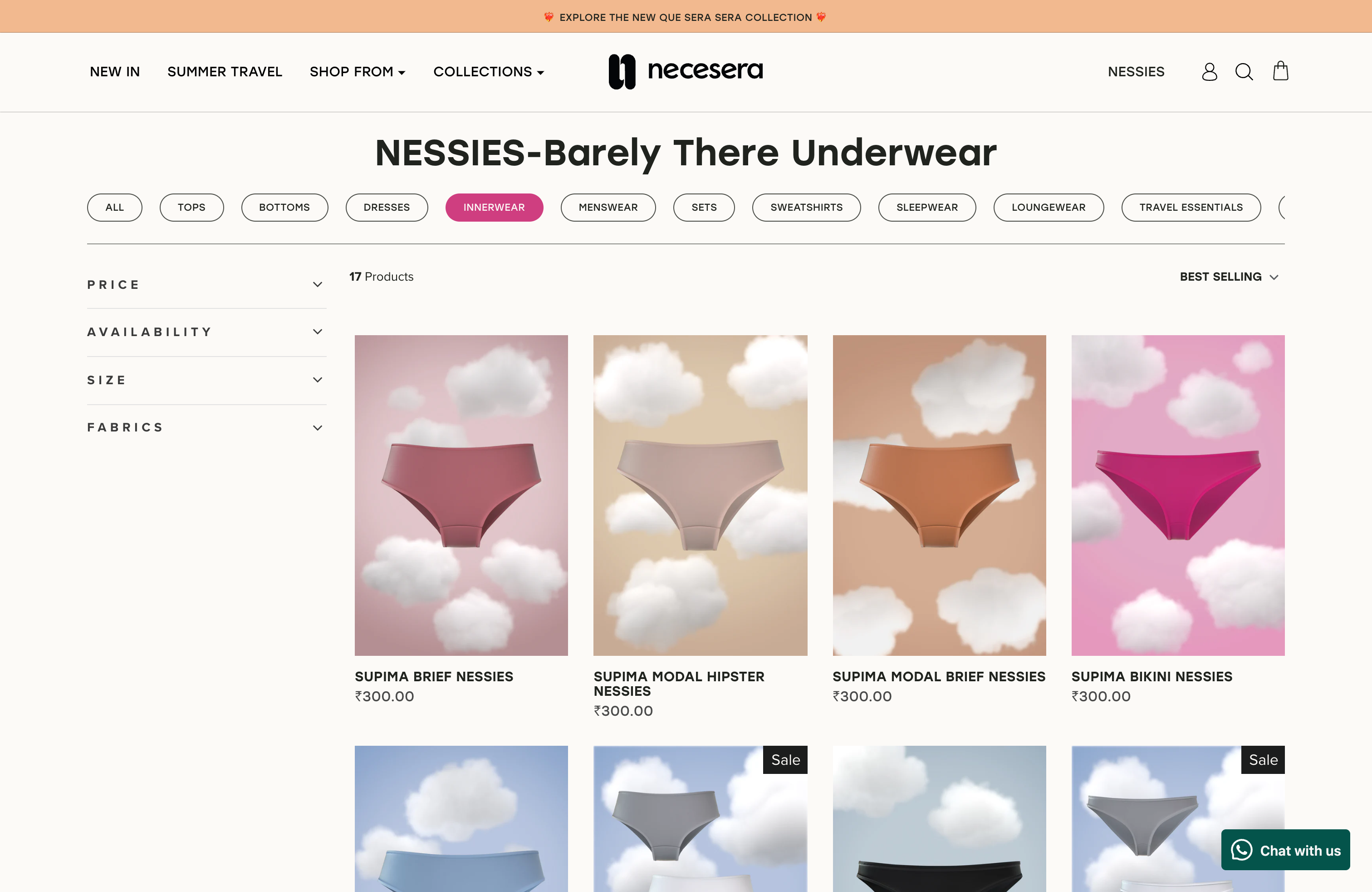 Necesera Shopify Website Development screenshot 2
