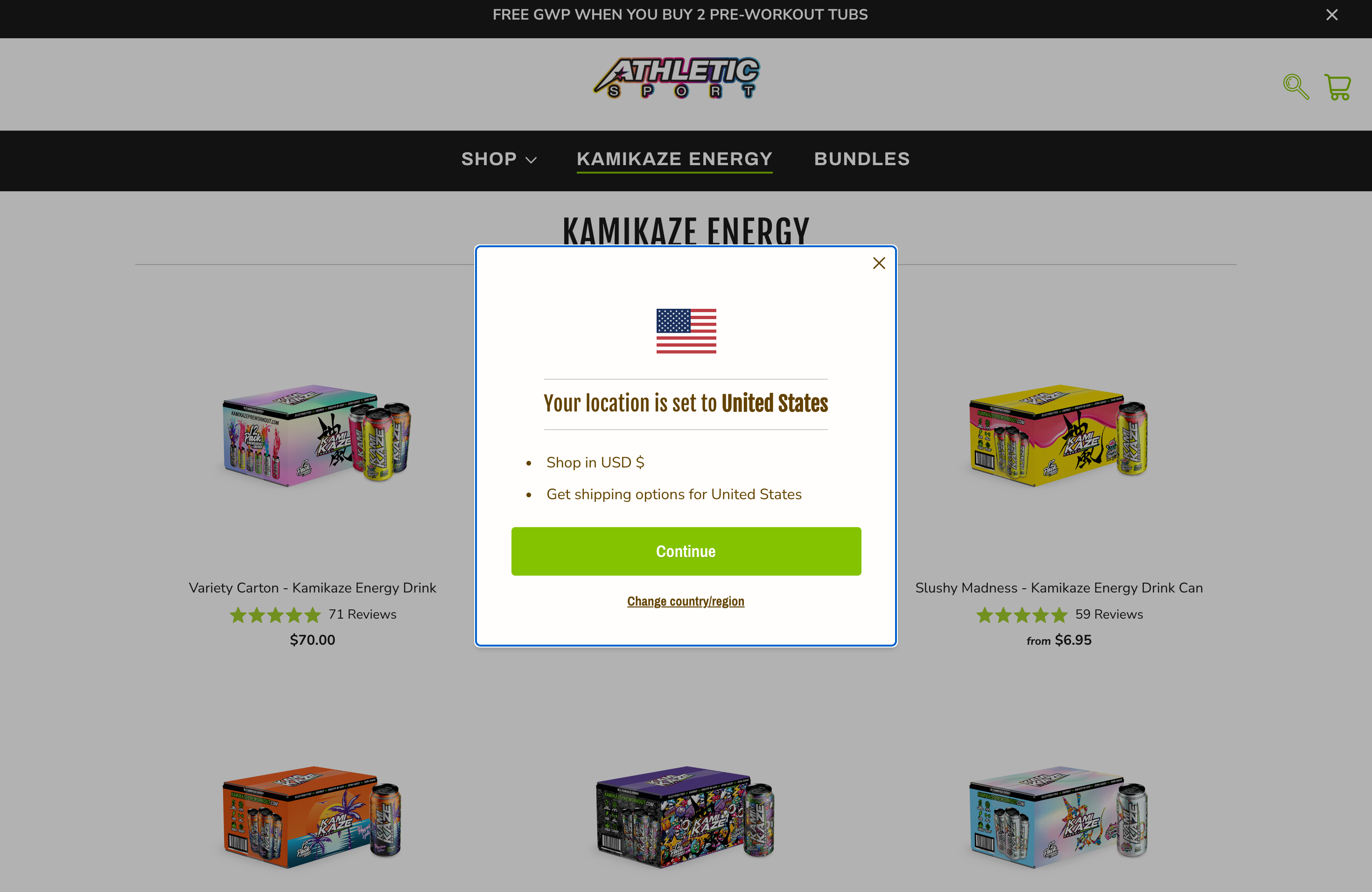 Athletic Sport - Kamikaze - Excellence through bespoke web development screenshot 2