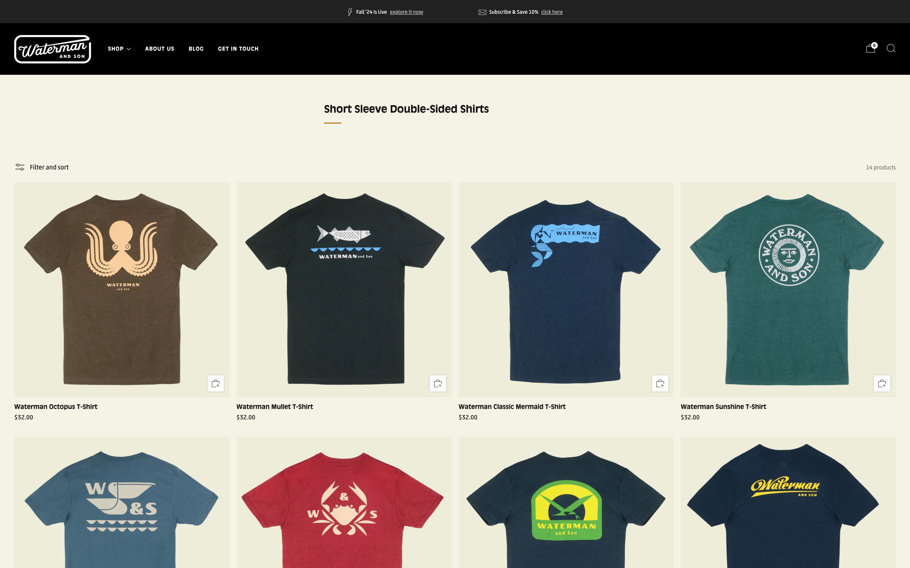 Waterman and Son site + online store creation screenshot 5