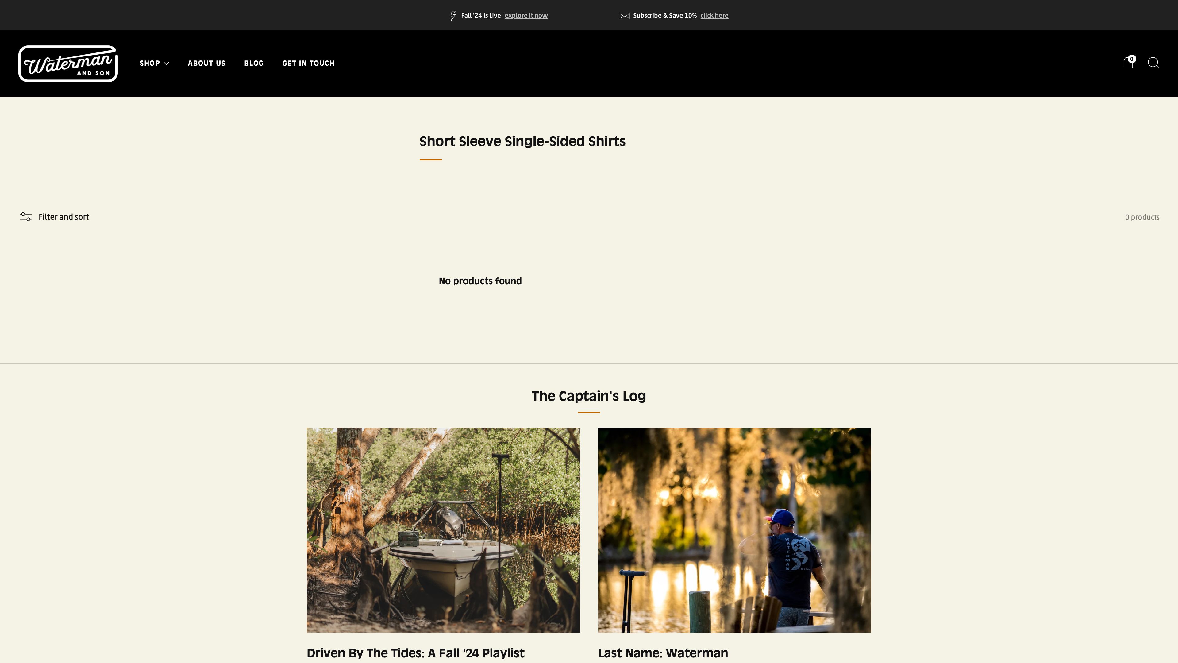 Waterman and Son site + online store creation screenshot 2