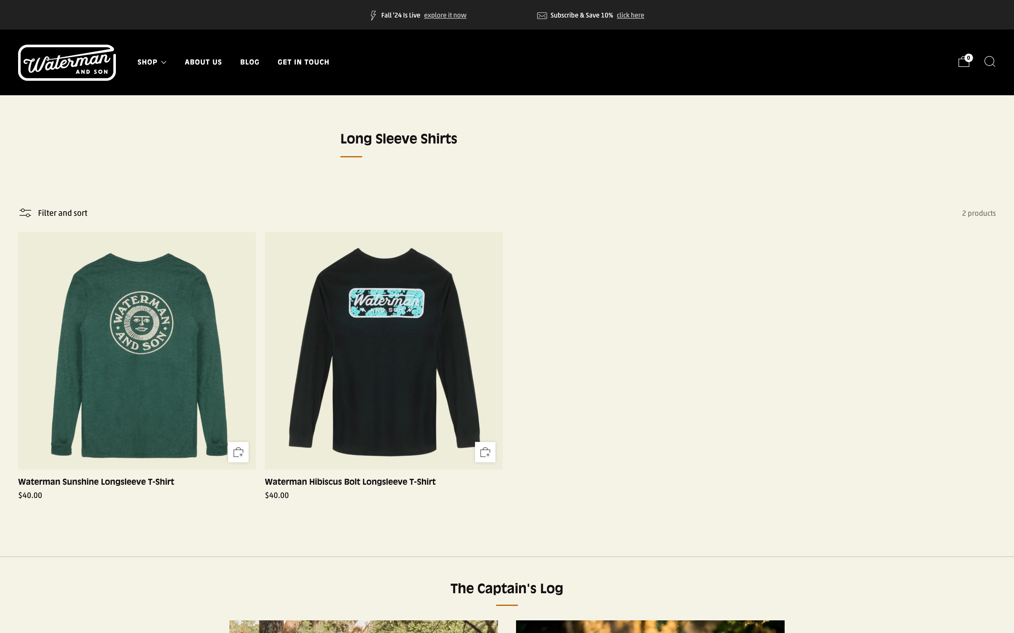 Waterman and Son site + online store creation screenshot 4