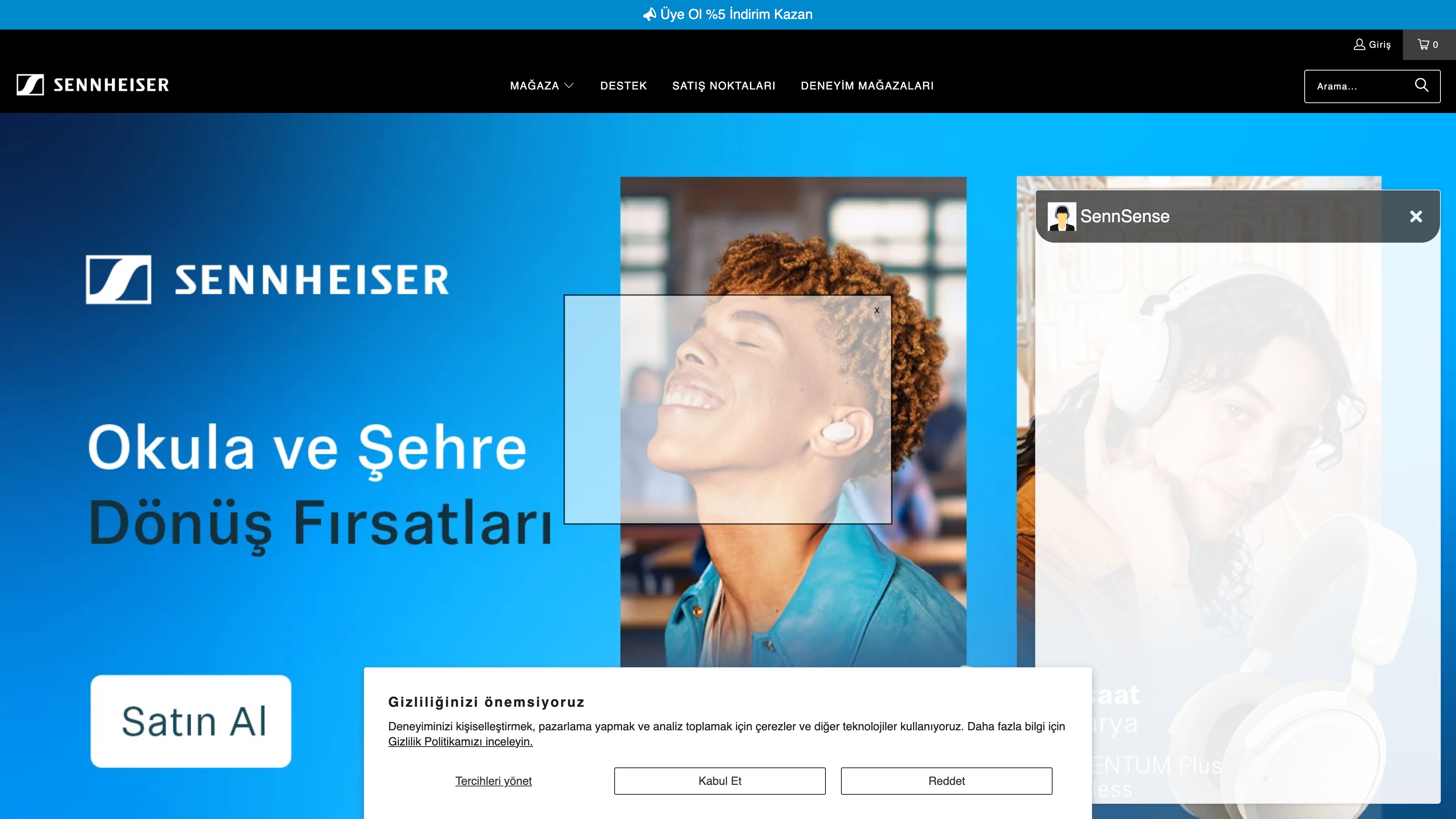 Sennheiser Turkey - Shopify Design and Development screenshot
