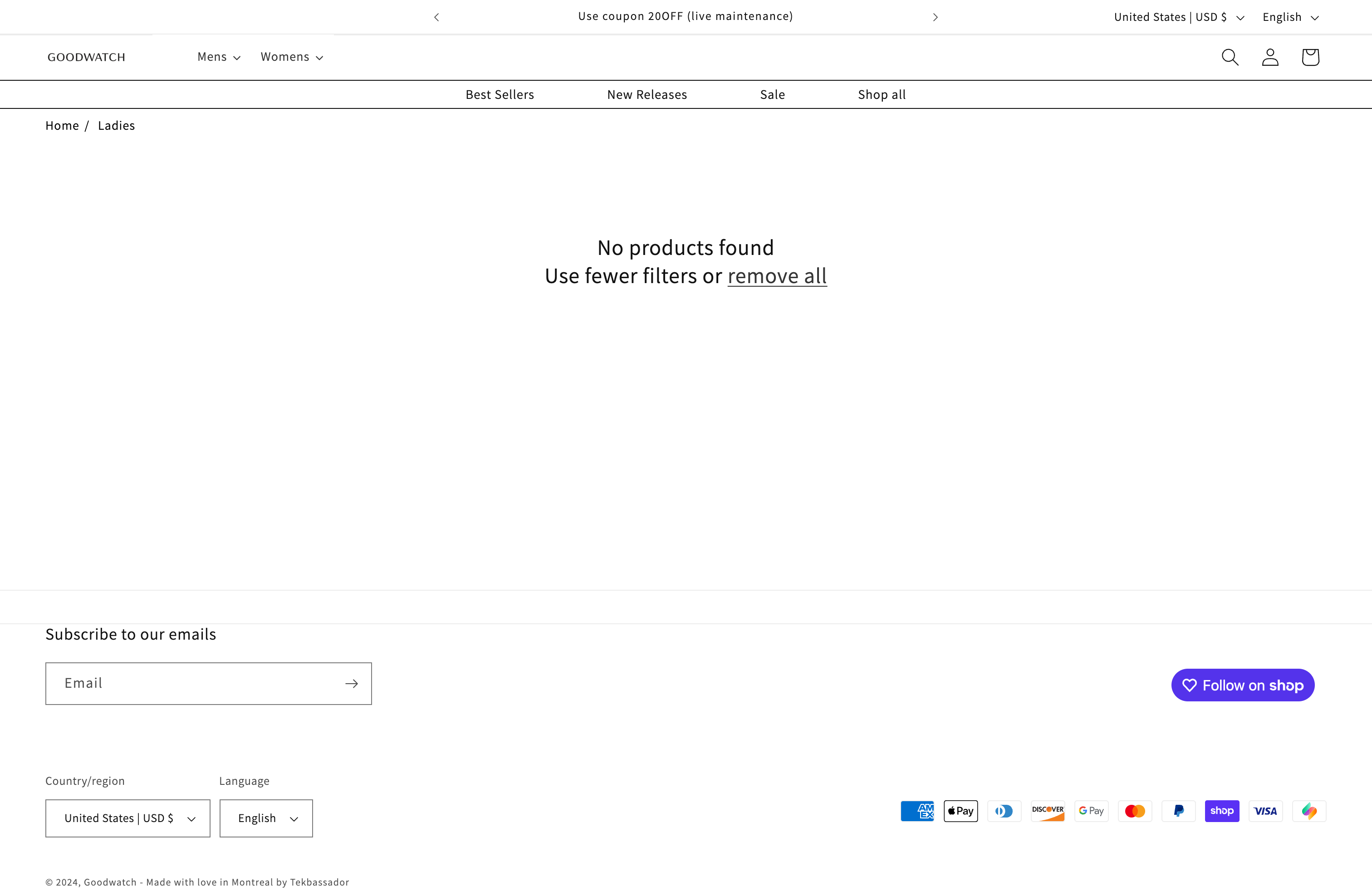 Custom Menu Design Services for Goodwatch