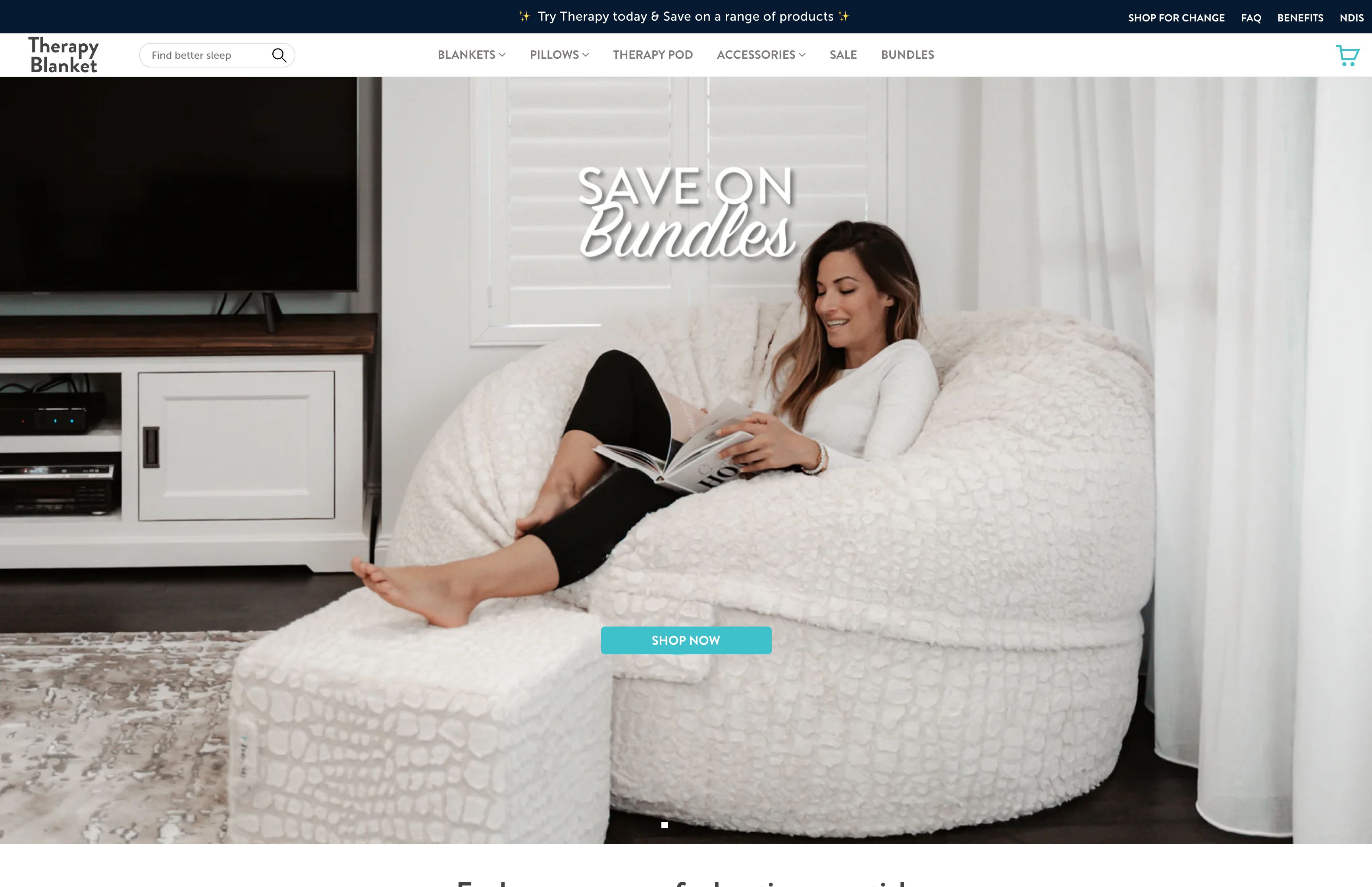 Comprehensive Theme Design & Custom App Development for Therapy Blanket