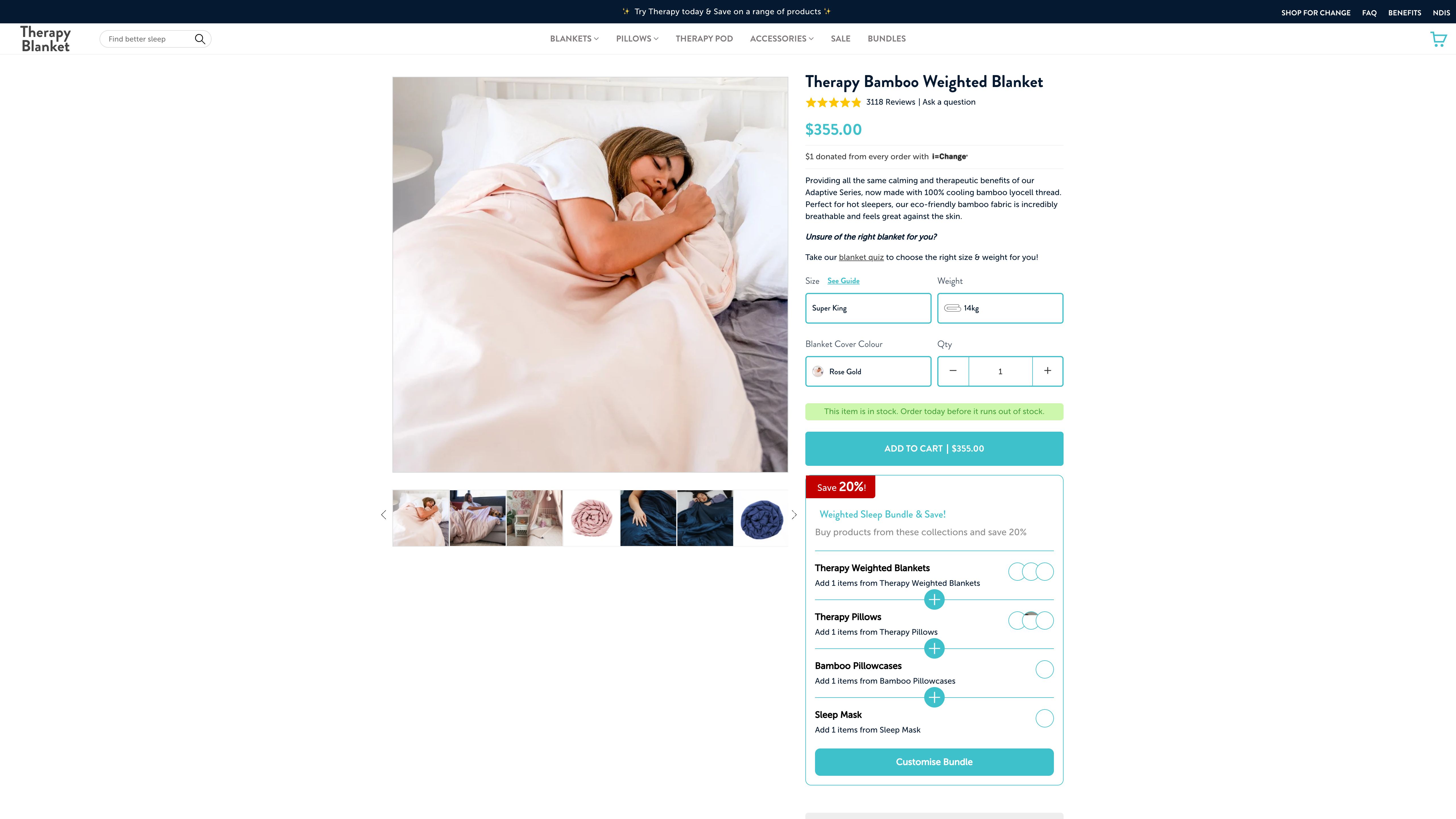 Therapyblanket screenshot 2