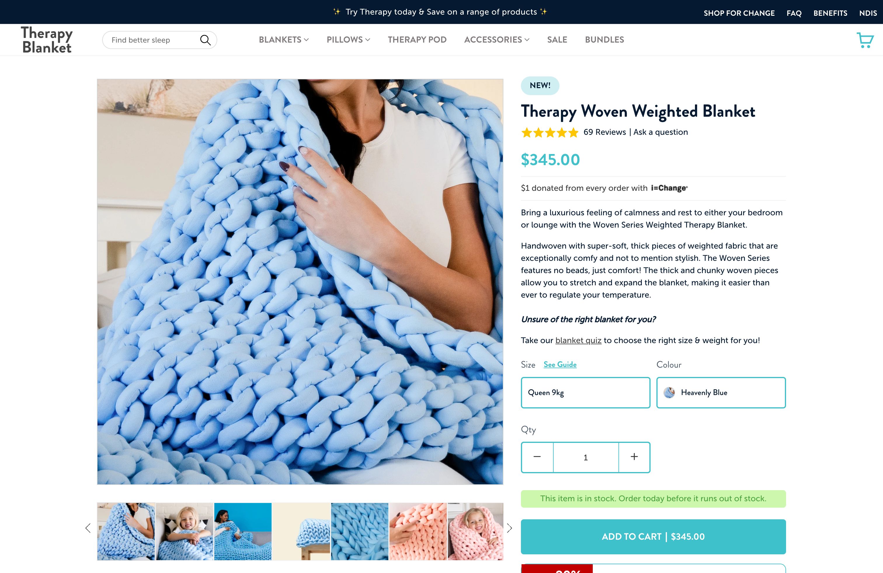 Therapyblanket screenshot 3