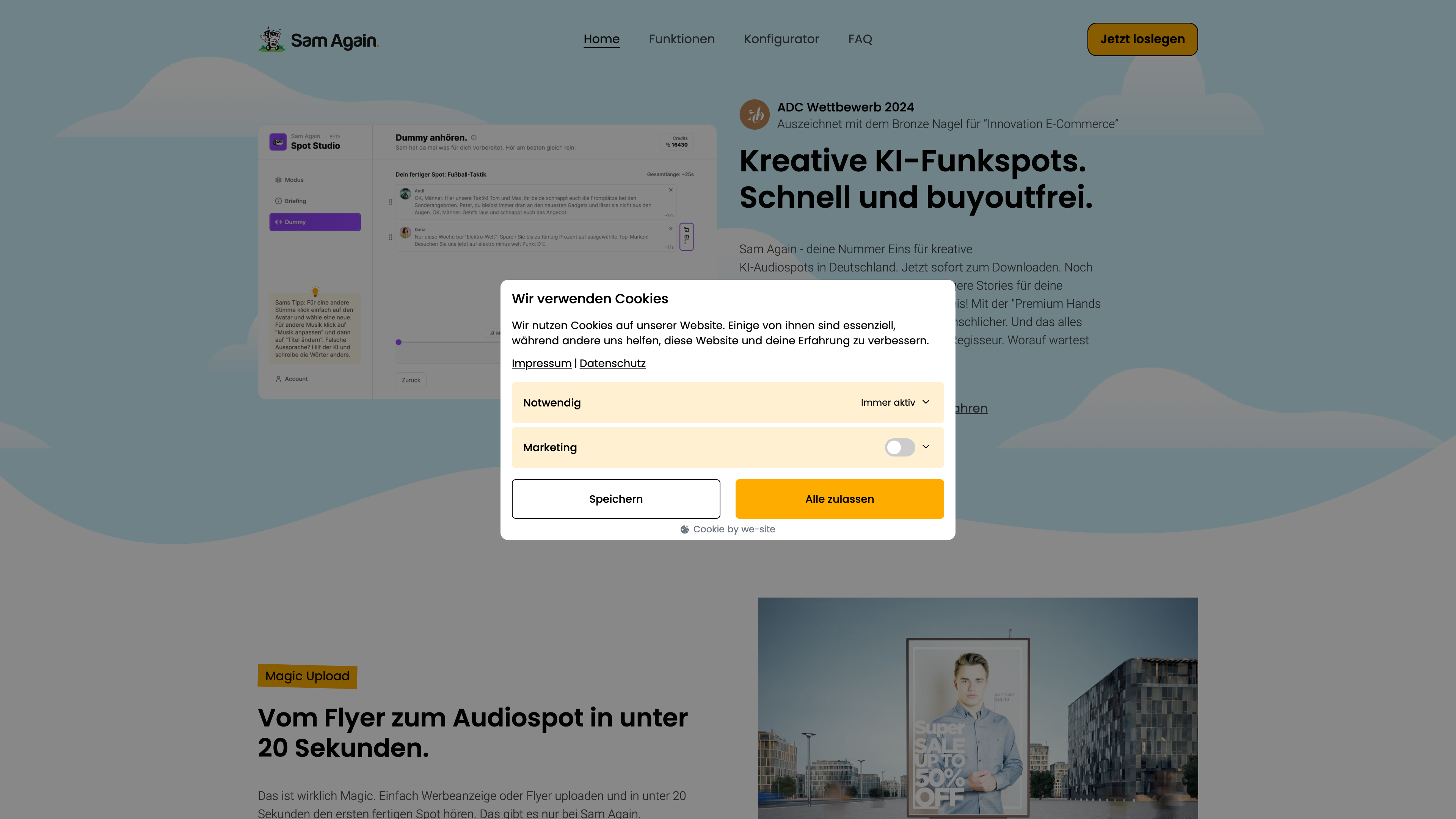 AI Audio-Werbespot Konfigurator in Shopify screenshot 3
