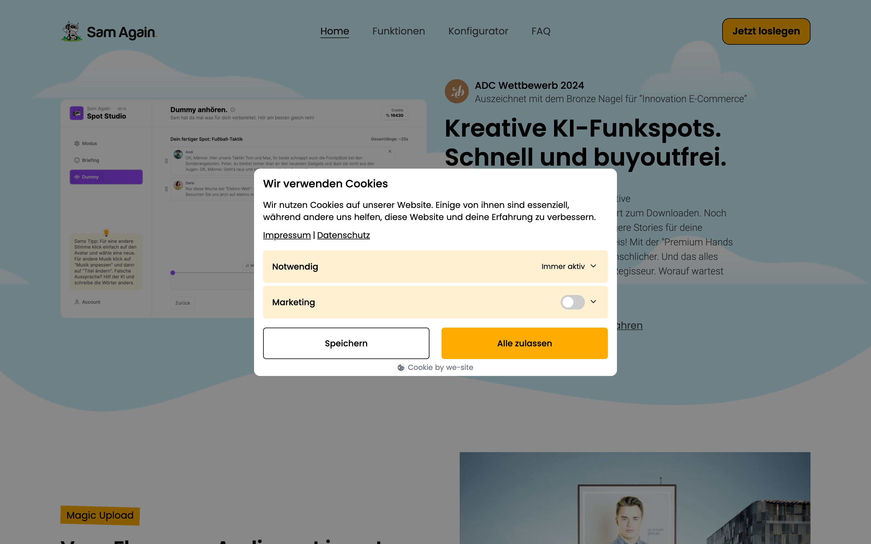 AI Audio-Werbespot Konfigurator in Shopify screenshot 2