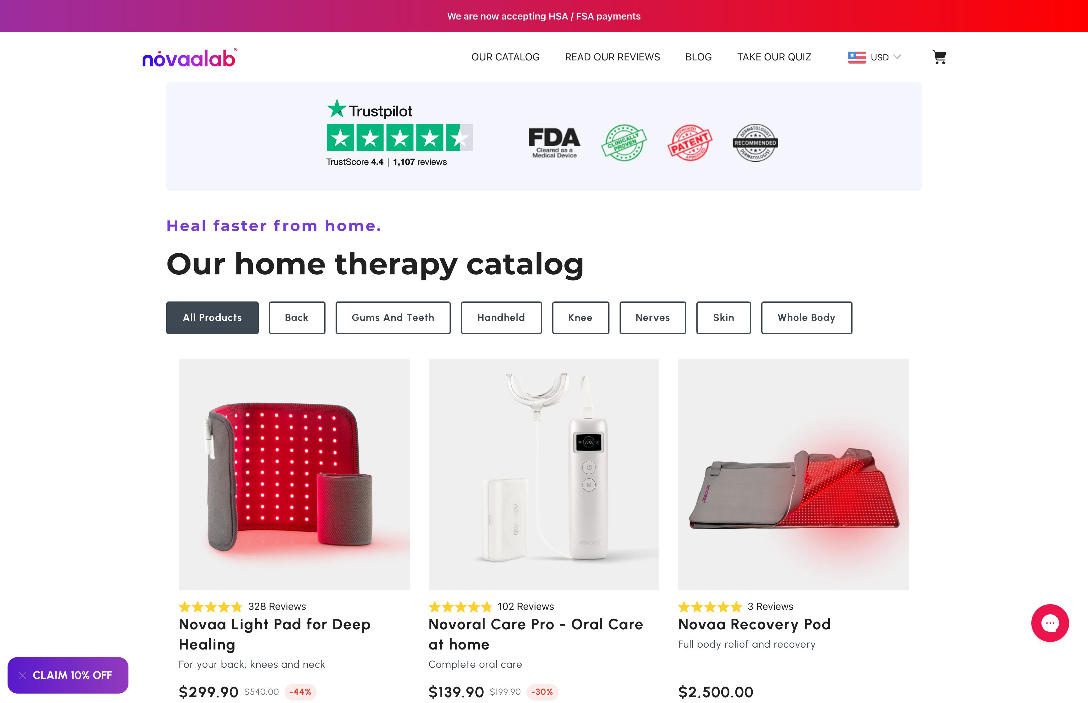 Website Redesign For Novaalab screenshot 3