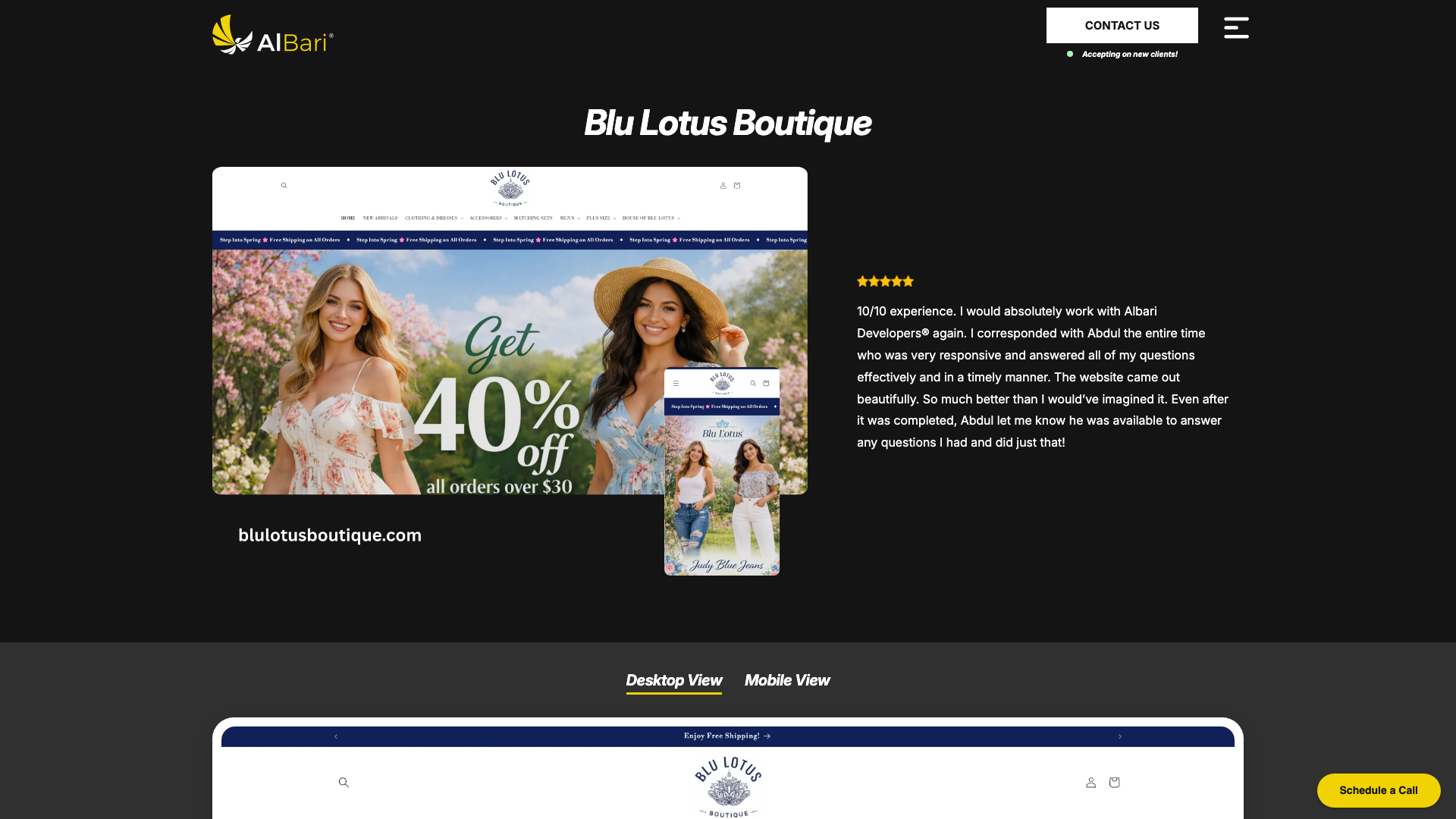 Blu Lotus Boutique: Fashion Store Design & Brand Identity
