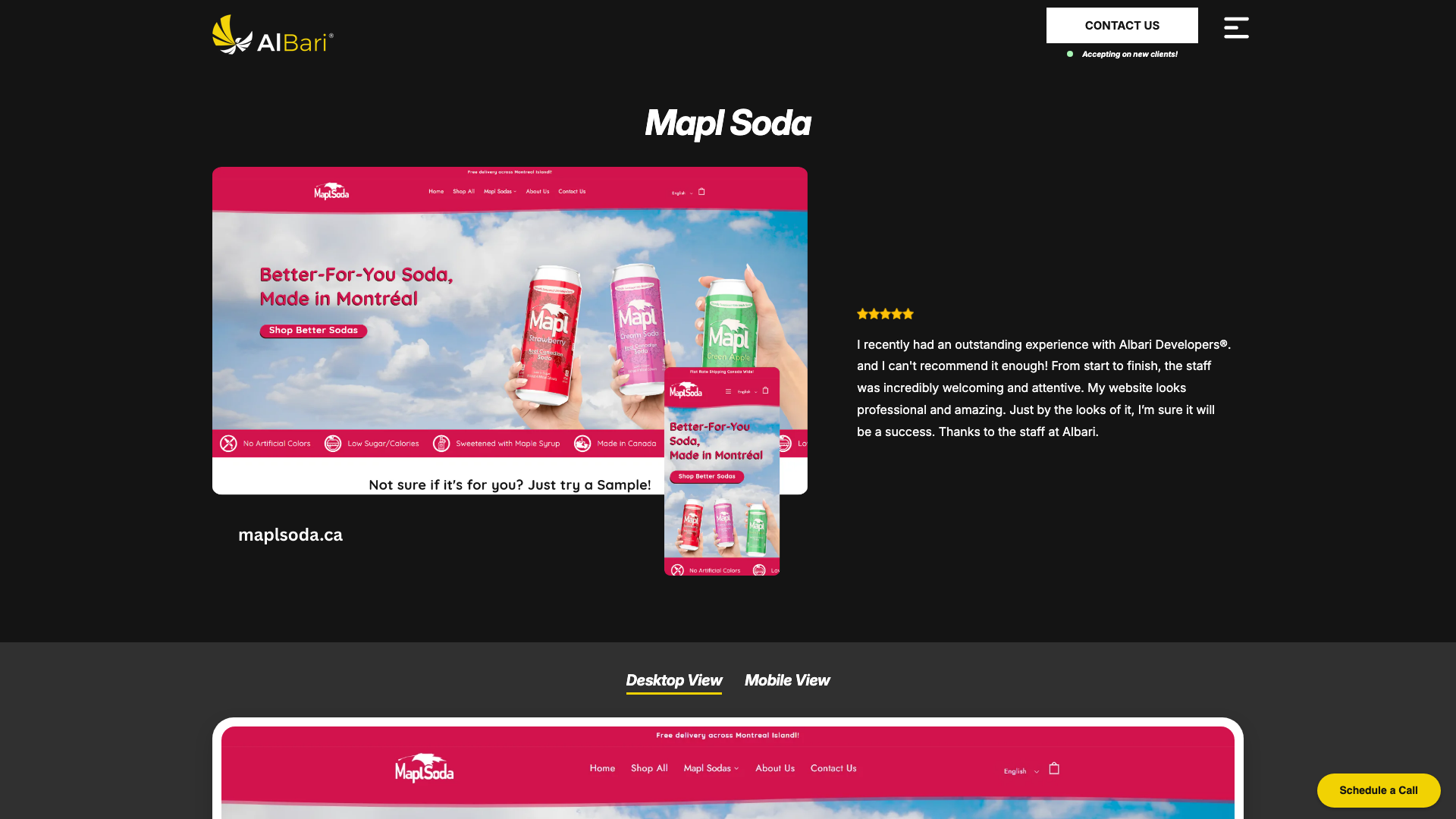 Mapl Soda: Beverage Brand eCommerce Design & UX