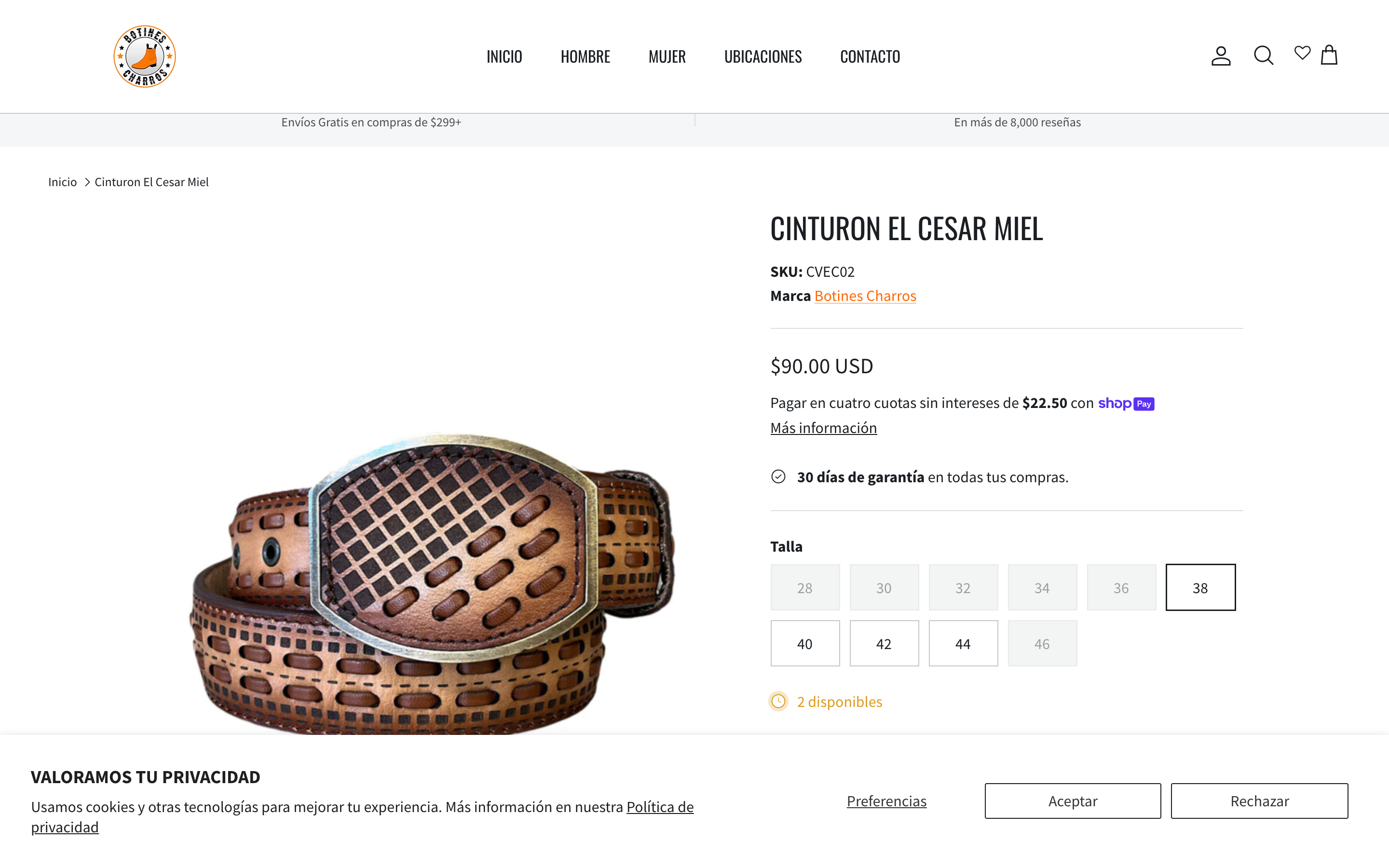 Botines Charros LLC screenshot 4