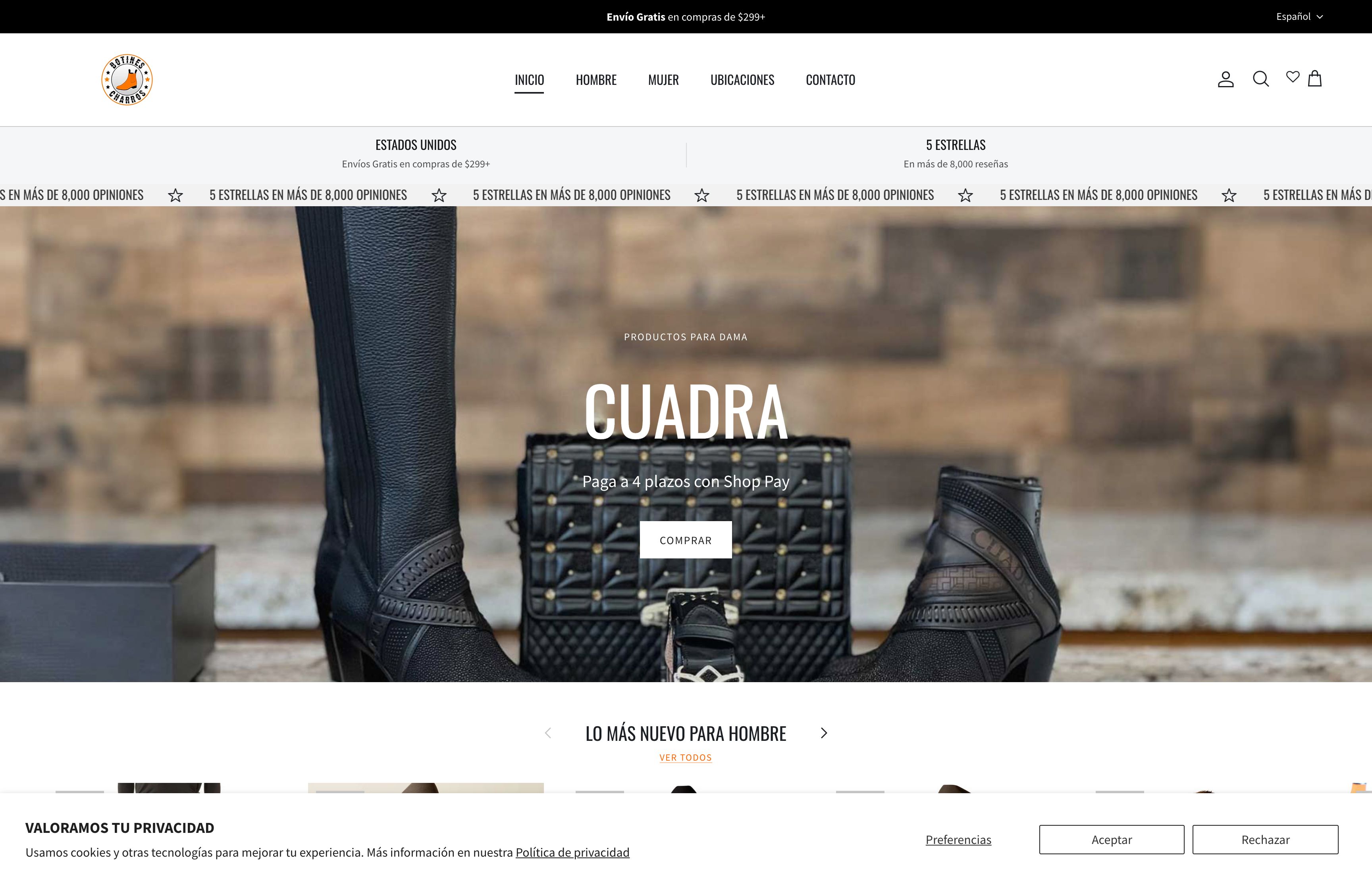 Botines Charros LLC screenshot 6