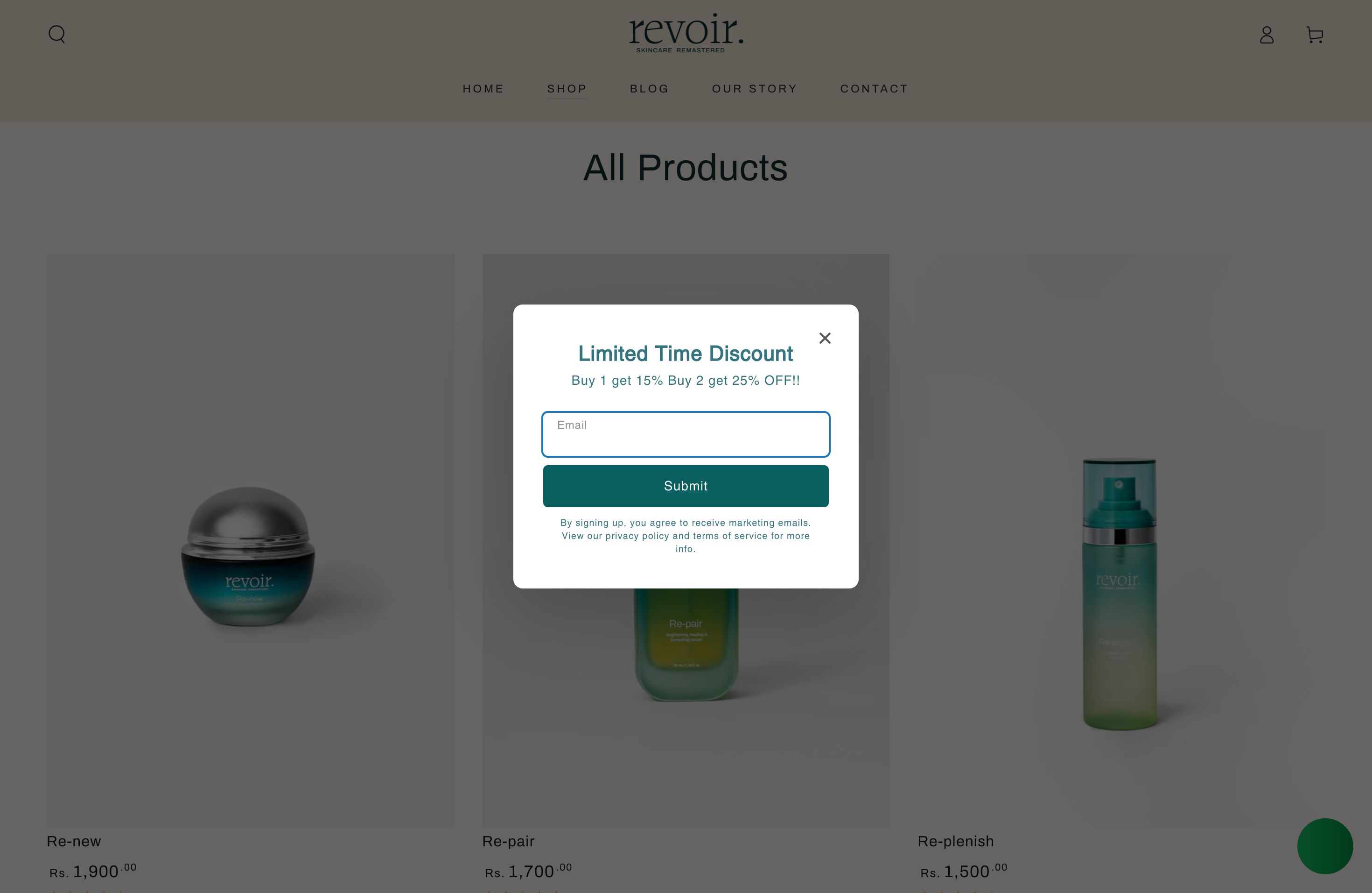 Revoir Skincare screenshot