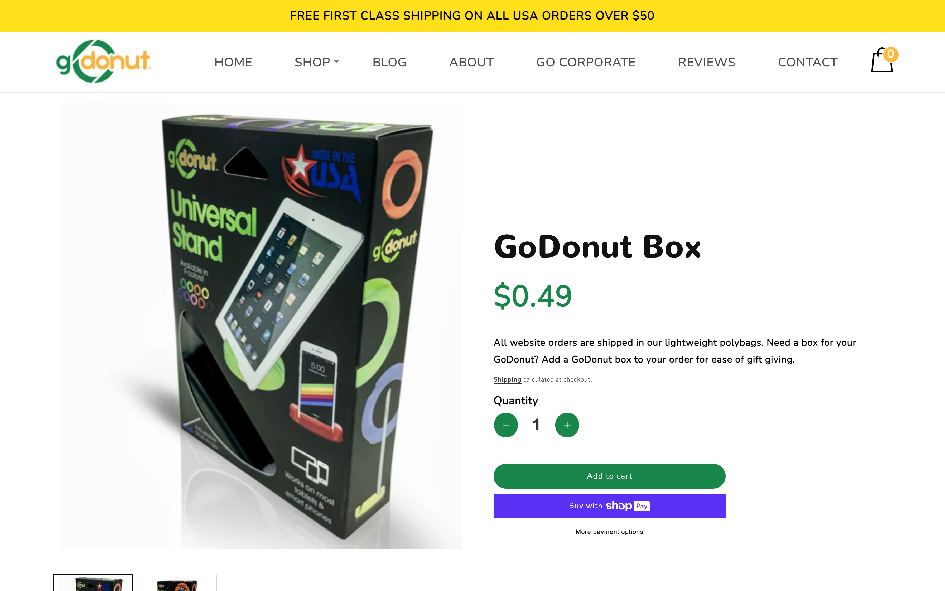 Godonut Custom Shopify Store screenshot 3