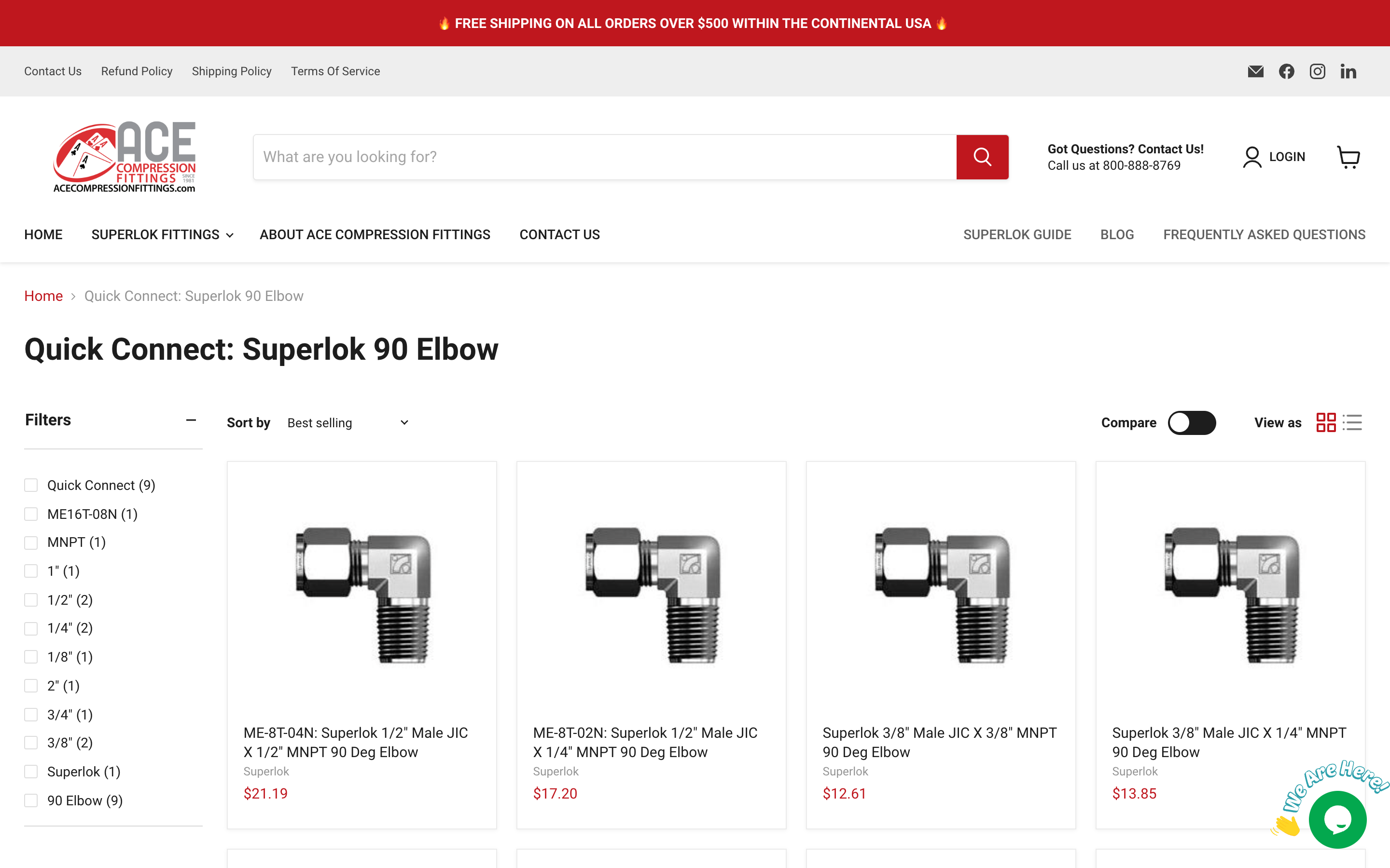 Ace Compression Fittings screenshot 3