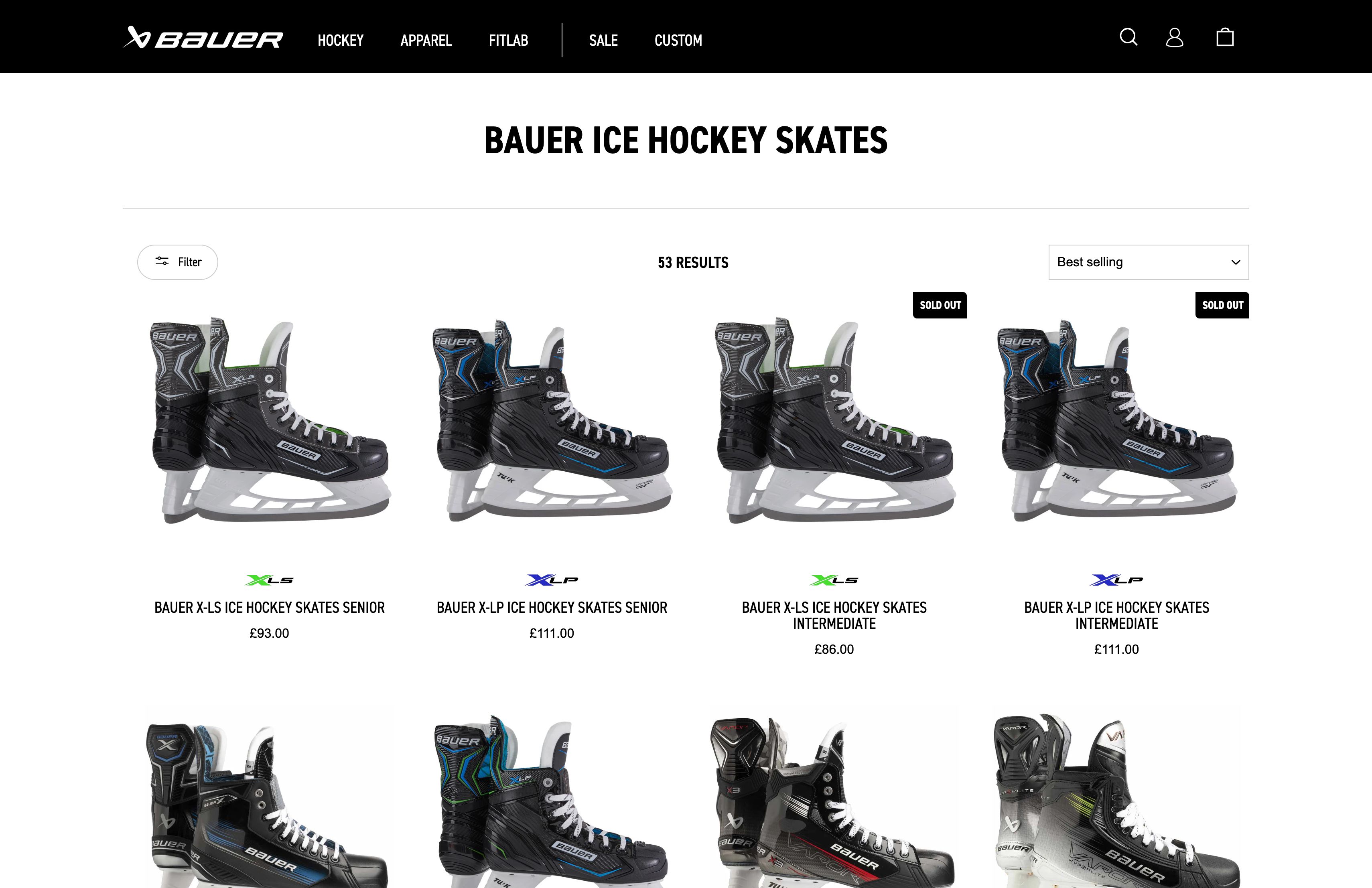 Bauer Hockey screenshot 2