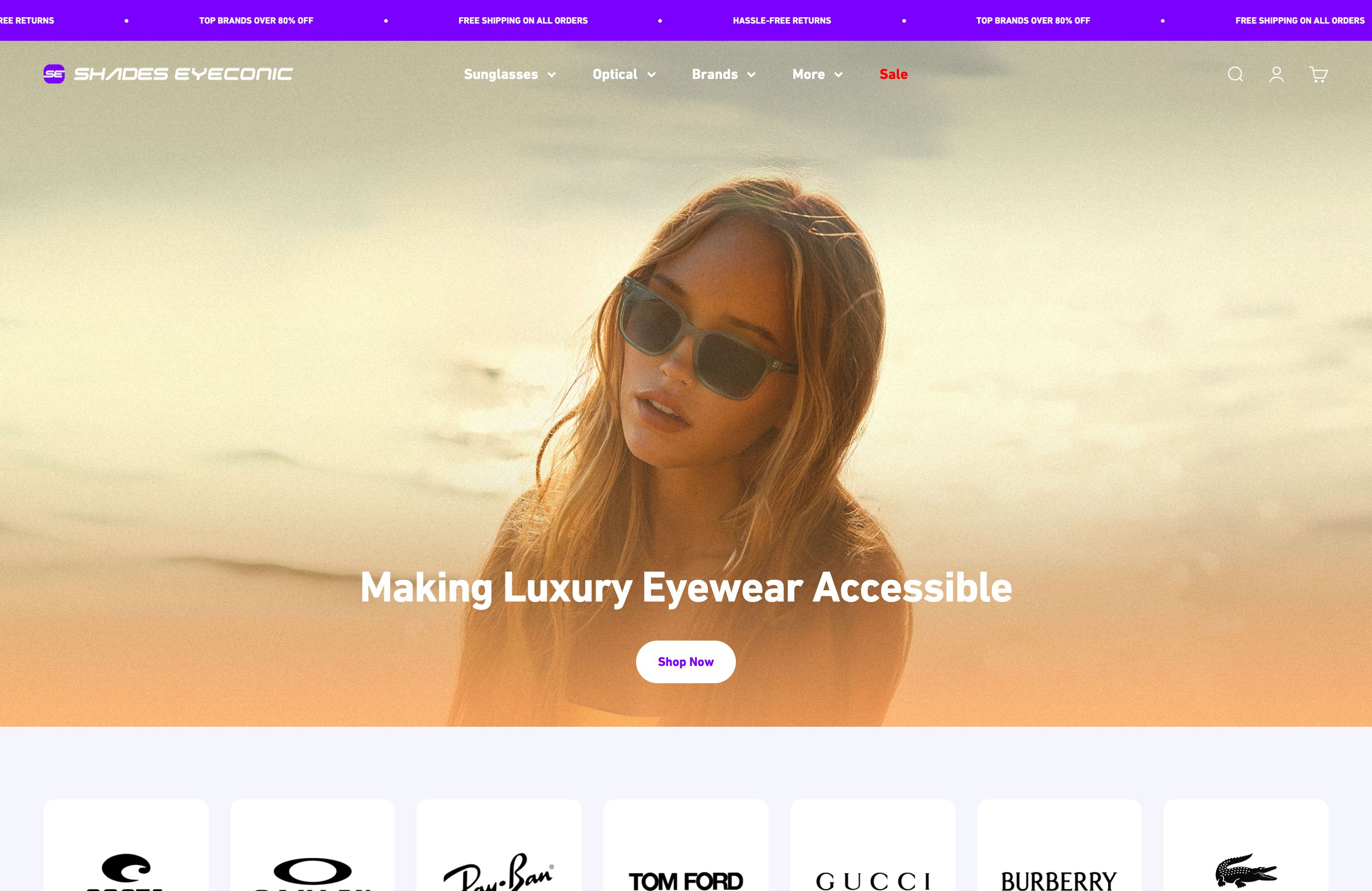 ShadesDaddy: Custom Shopify Design & Complex Data Migration