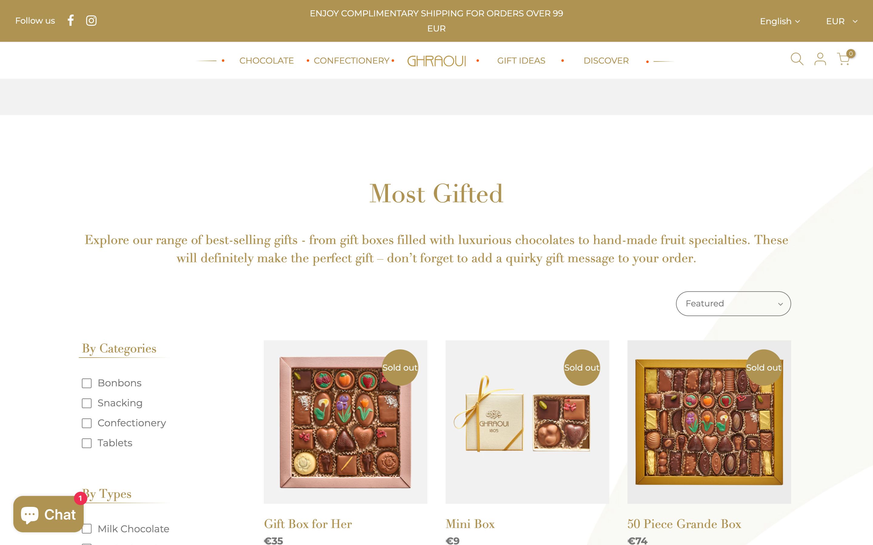 Ghraoui Shopify store building screenshot 4