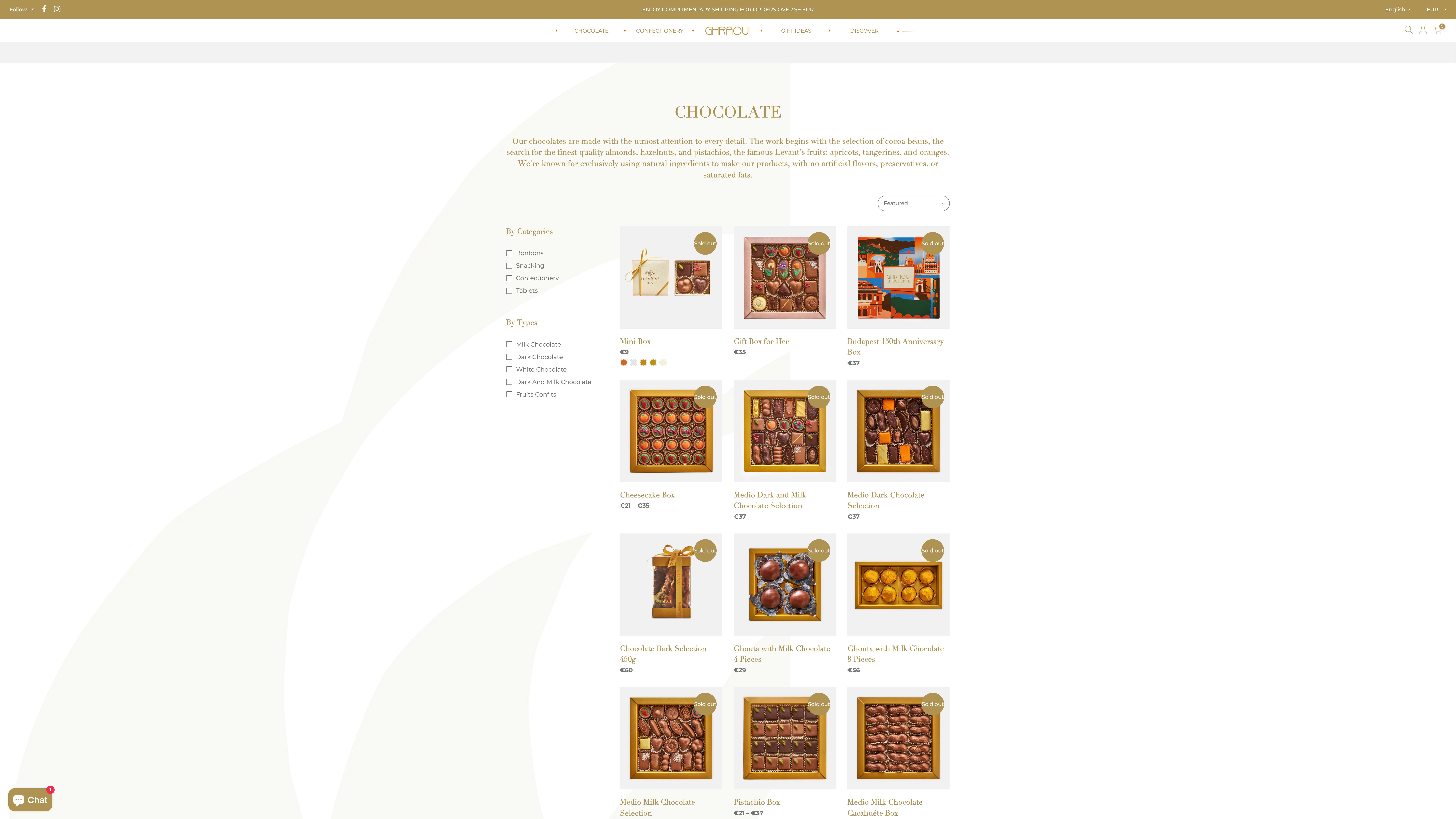 Ghraoui Shopify store building screenshot 3