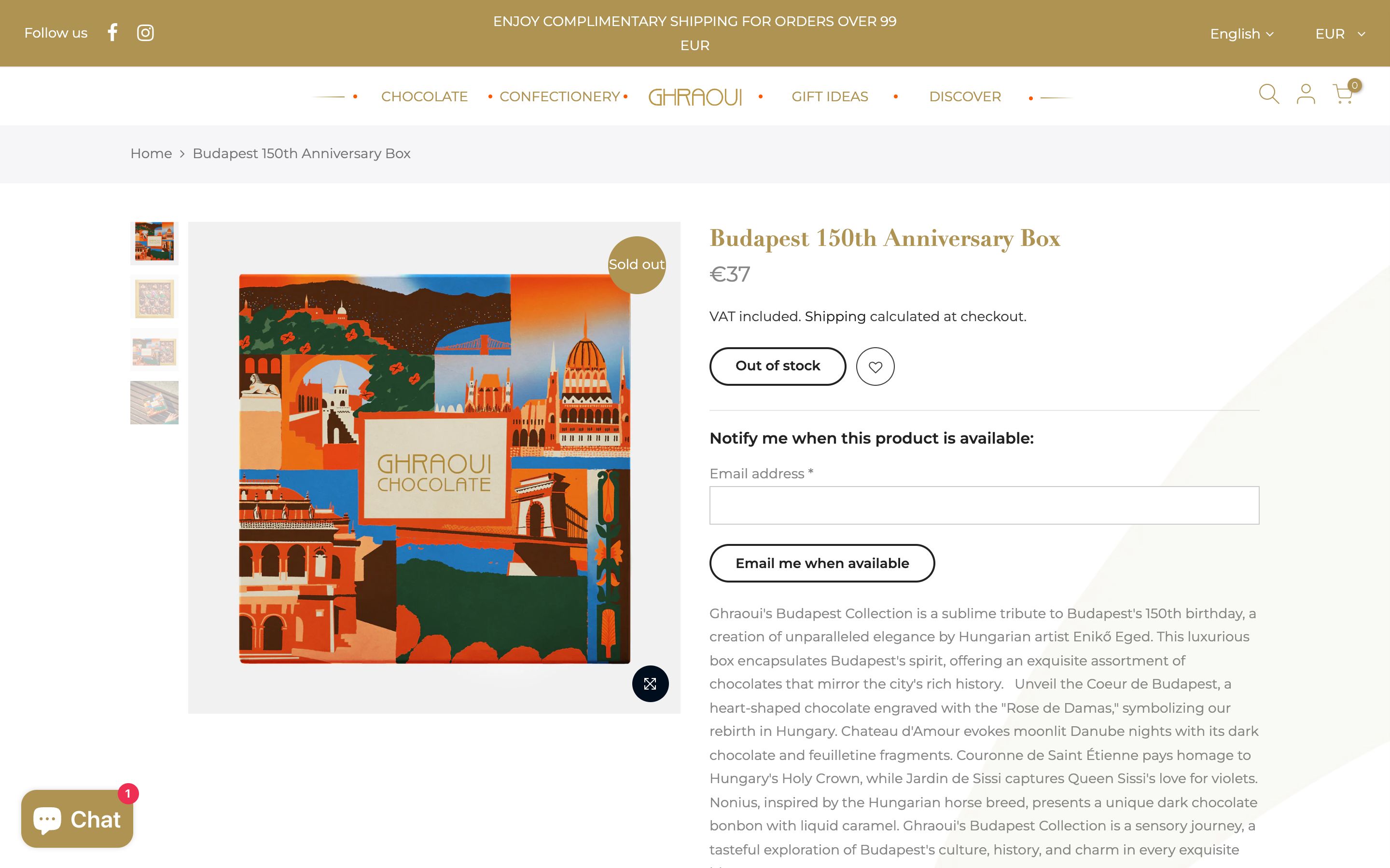 Ghraoui Shopify store building screenshot 2