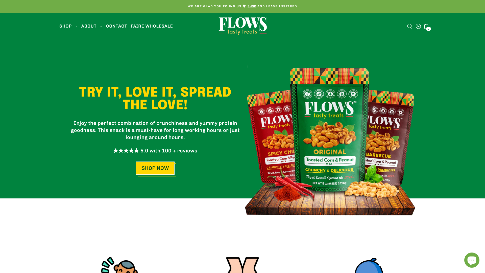 Modern Shopify Store Redesign for Snack Brand