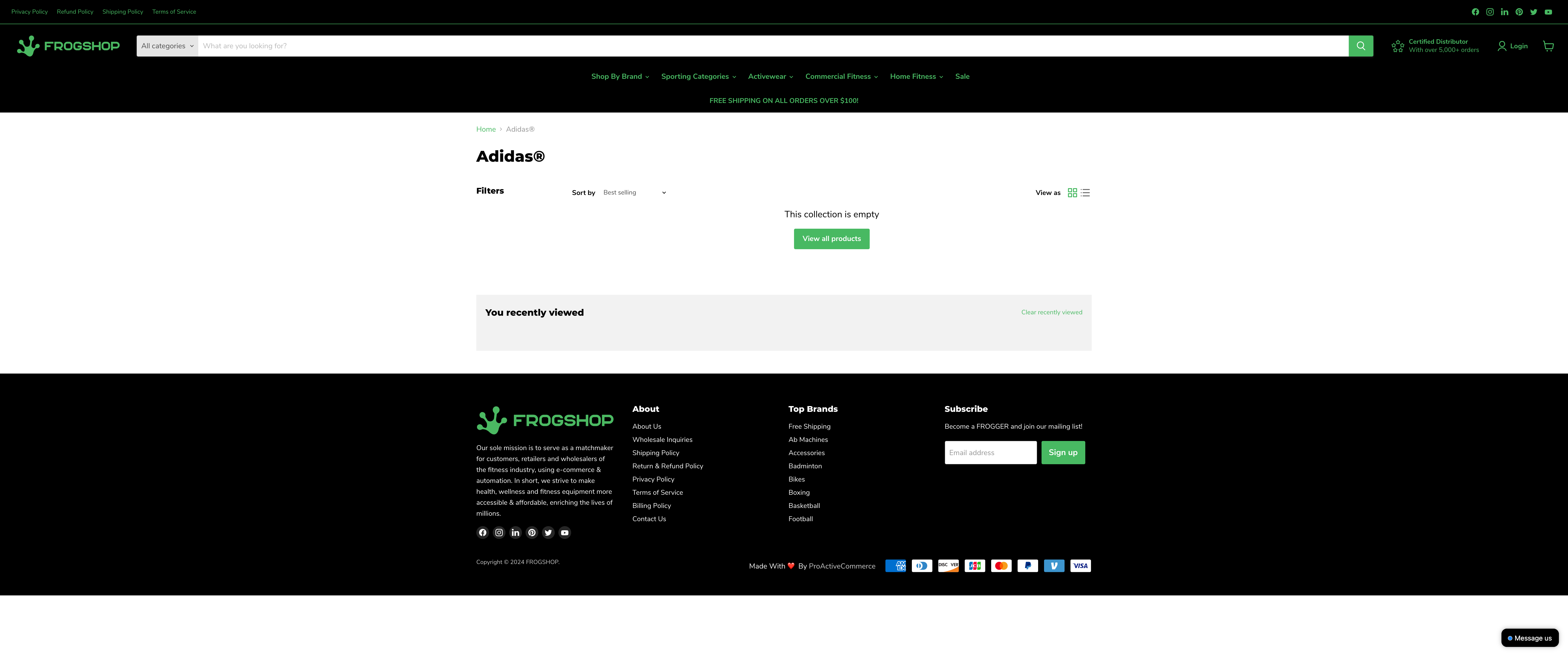 FrogShopFitness screenshot