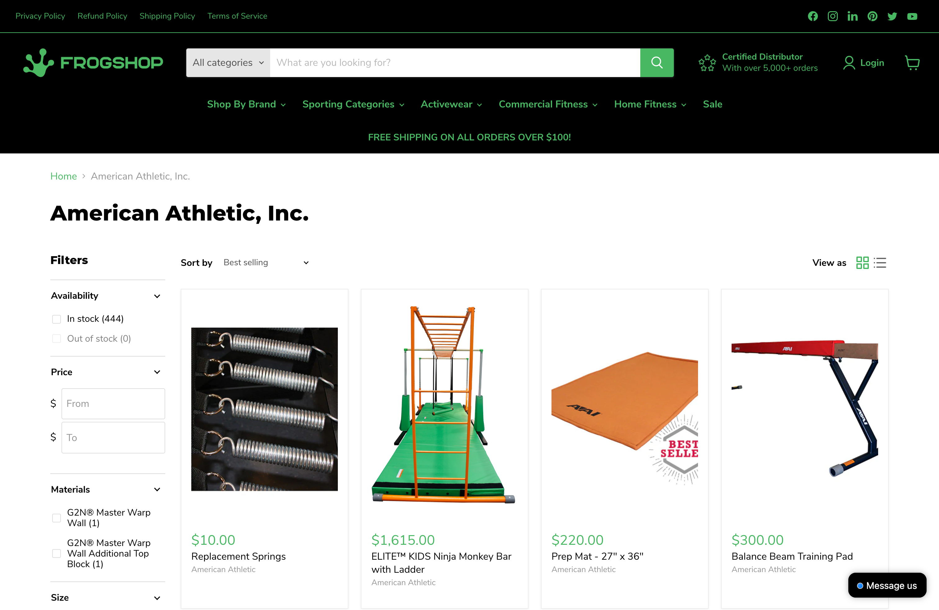 FrogShopFitness screenshot 2