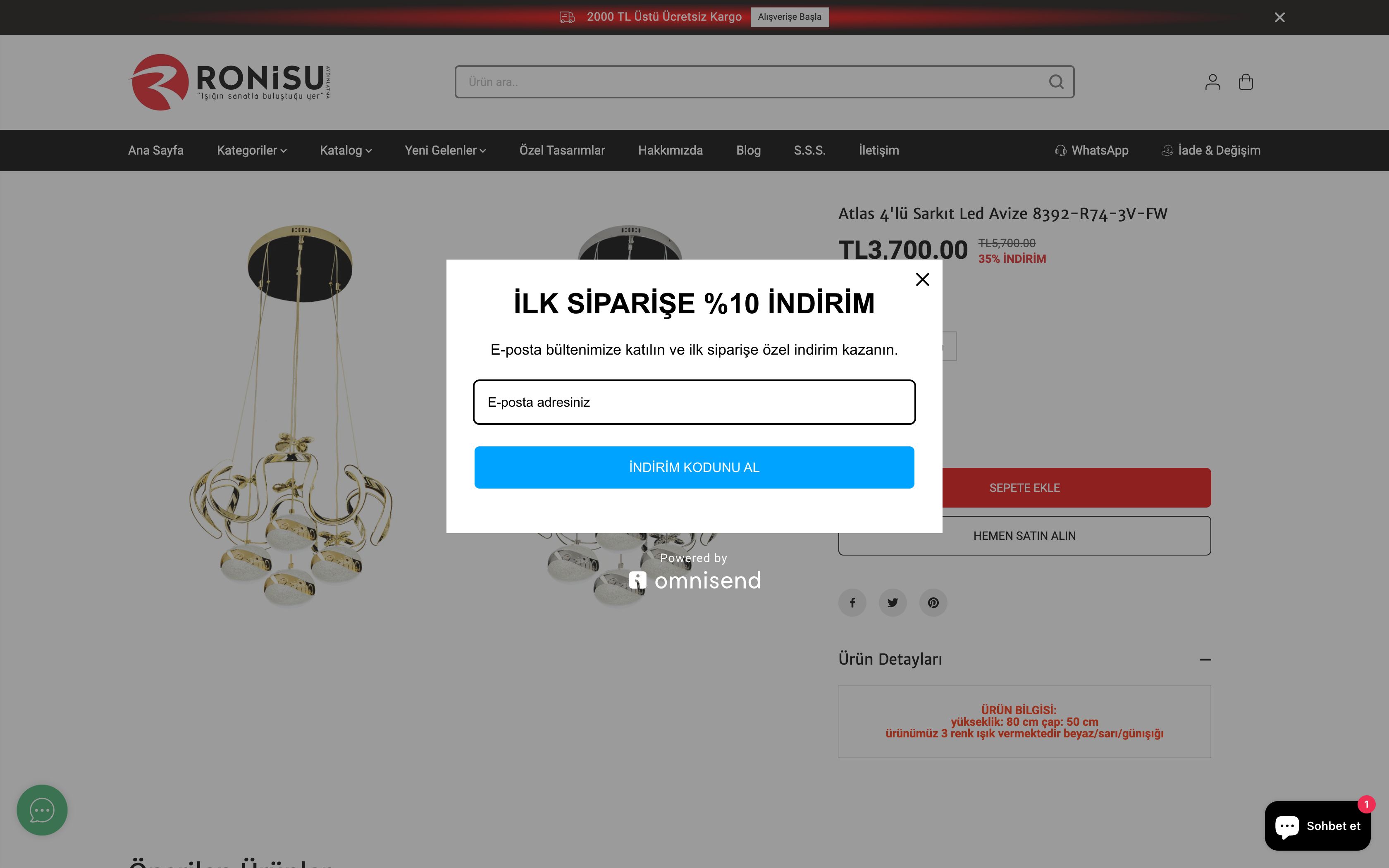 Ronisu Aydinlatma screenshot 4
