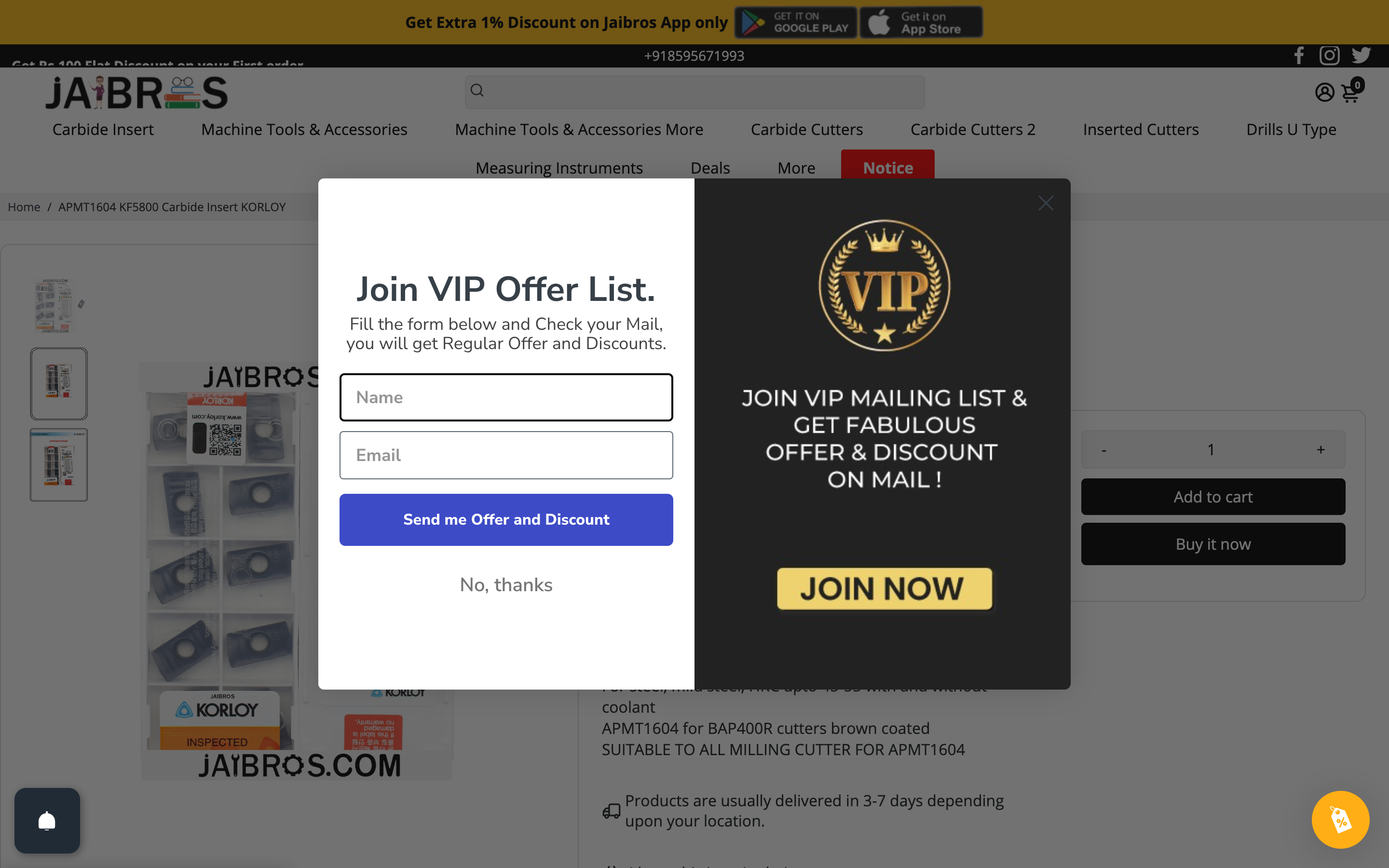 Jaibros - CNC Machine Tools Store in India screenshot 3