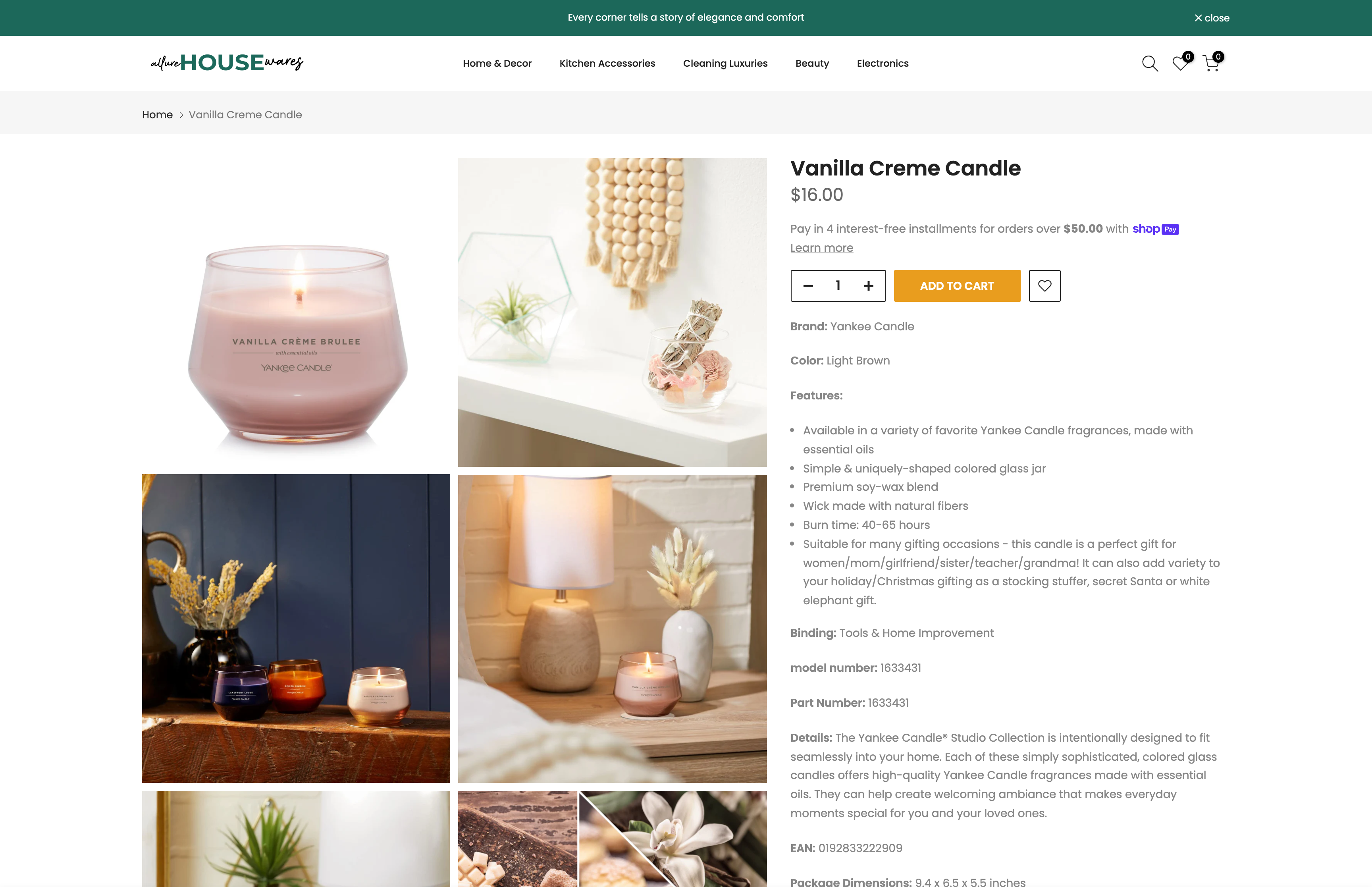 AllureHousewares screenshot 3