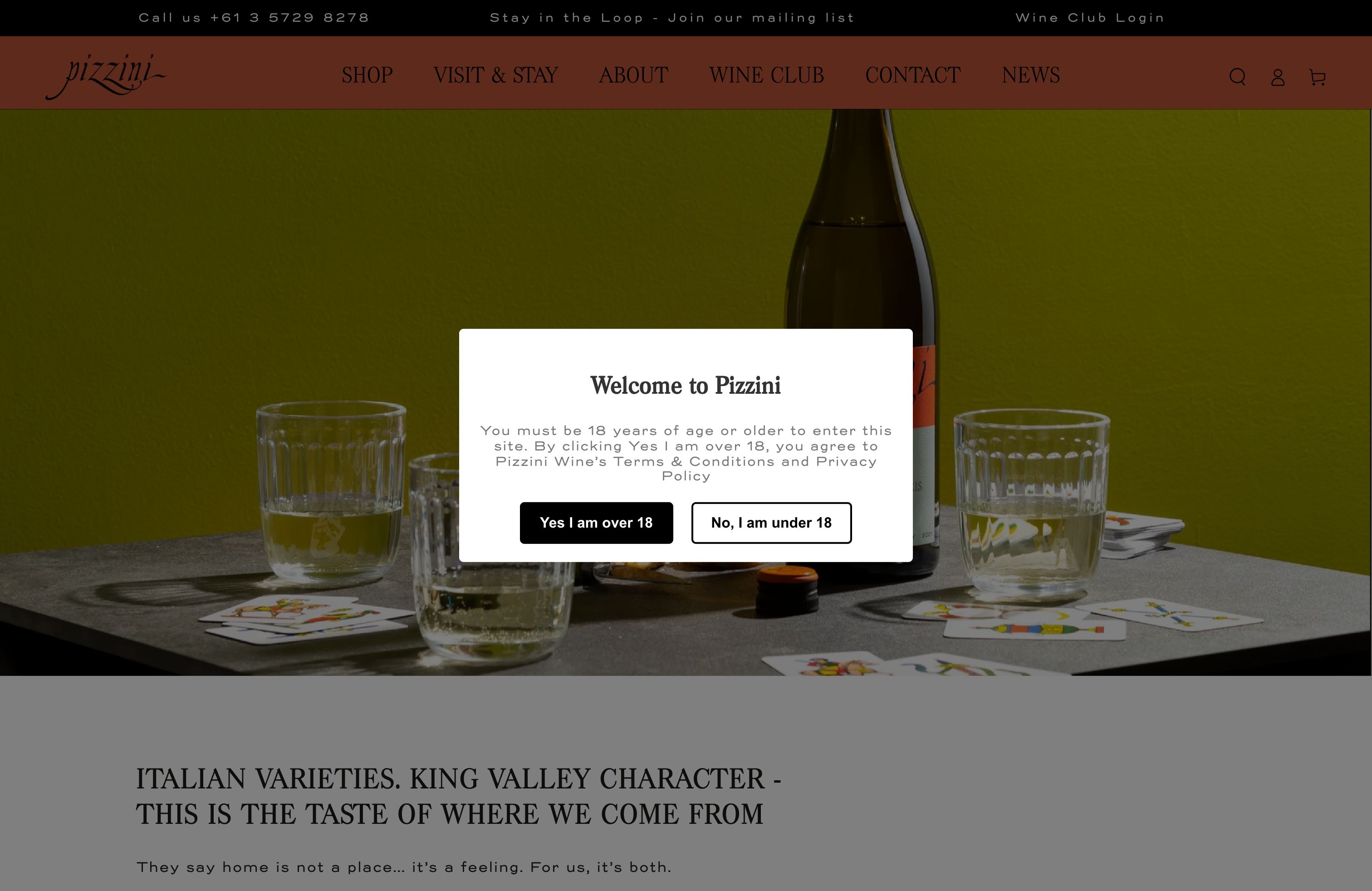 Pizzini Wines - Shopify Redesign and Theme Customisation  screenshot 5