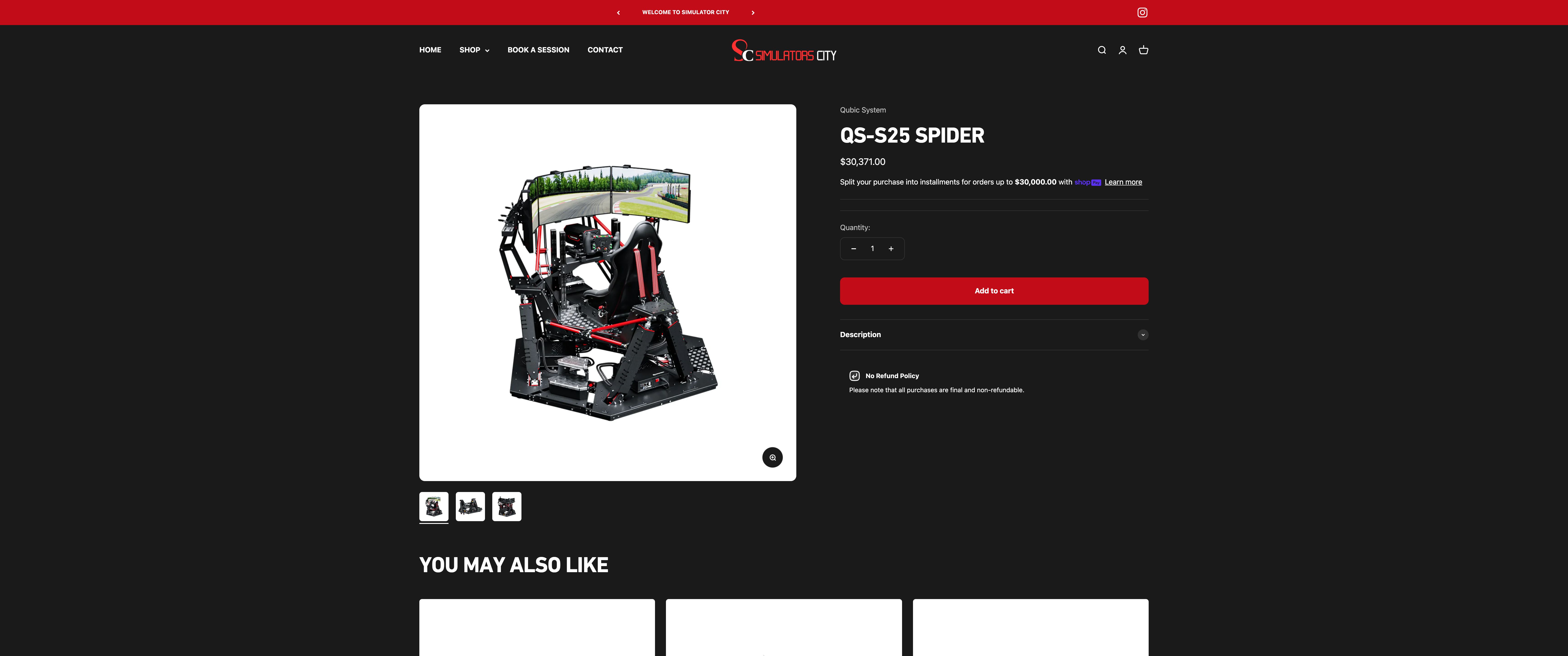 Simulator City Website Development screenshot 3