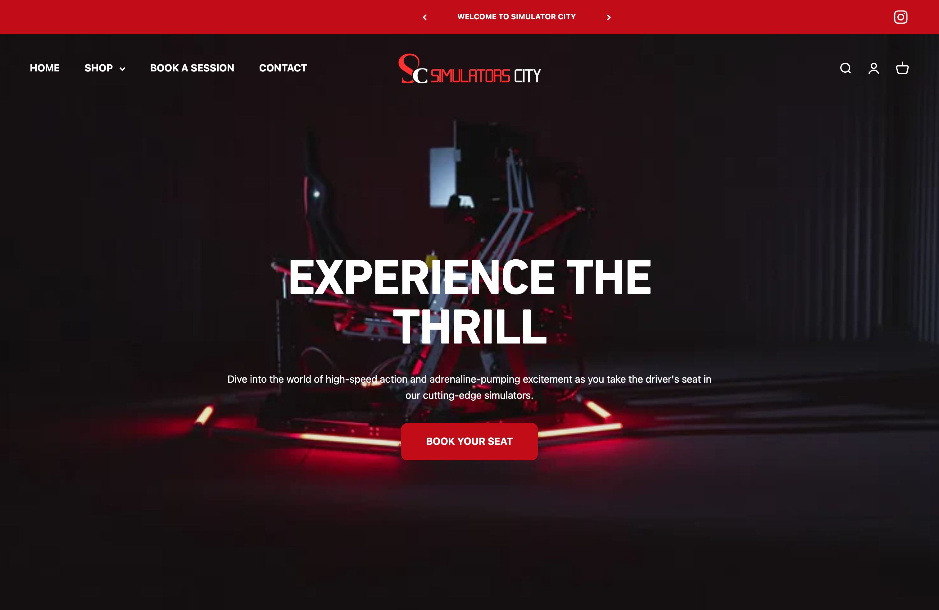 Simulator City Website Development screenshot 6