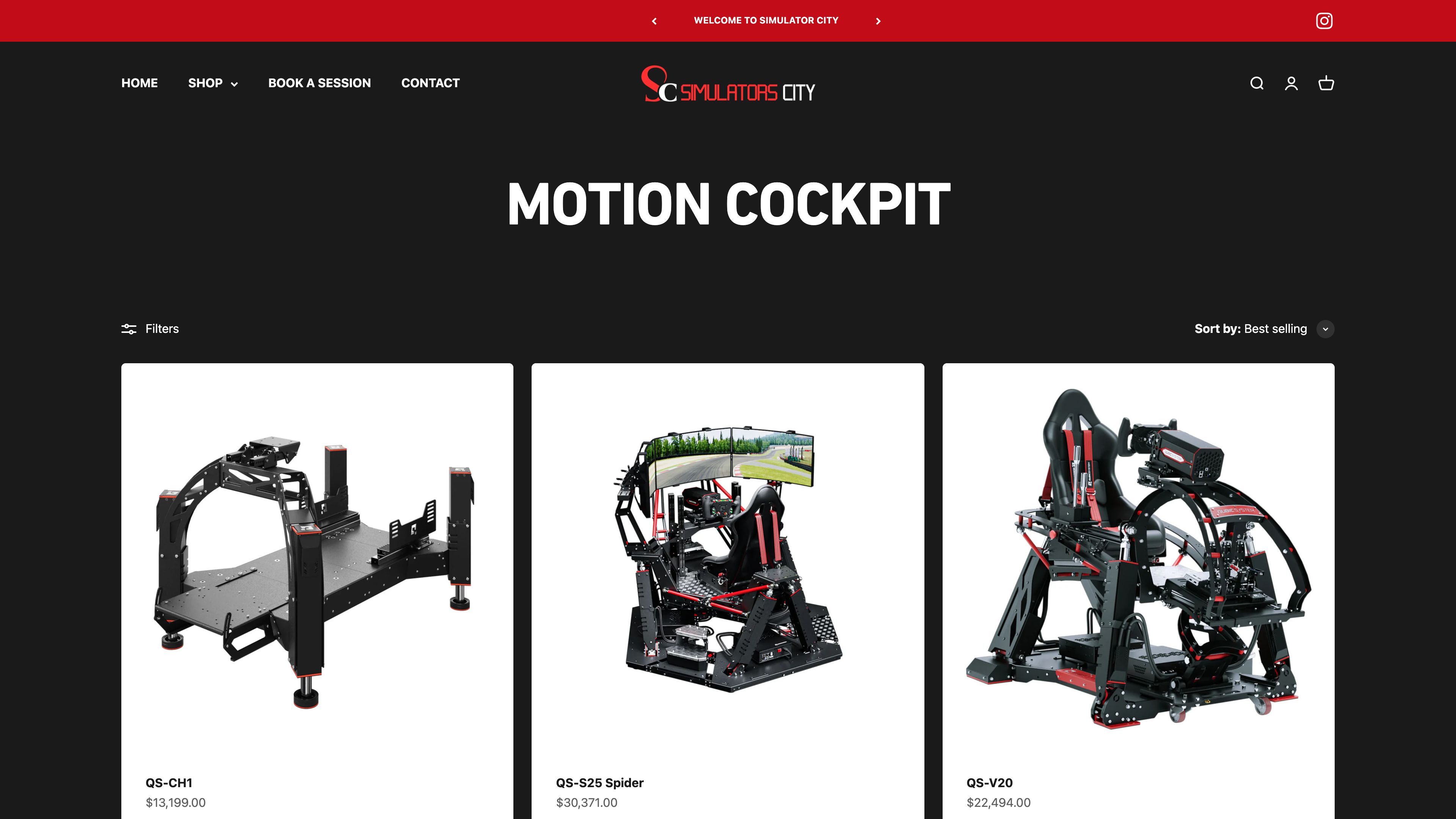 Simulator City Website Development screenshot 4