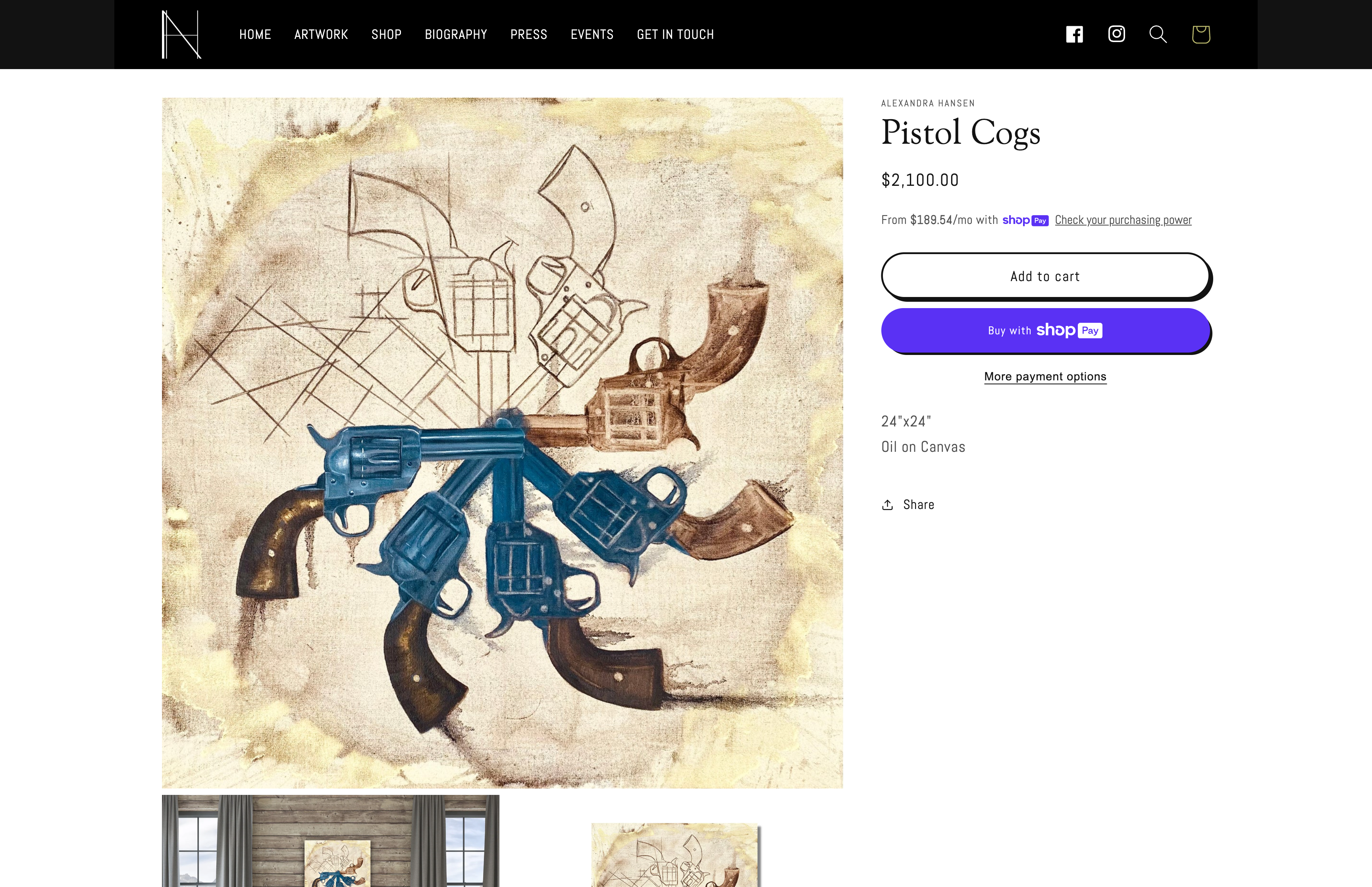 Alexandra Hansen Art screenshot 4