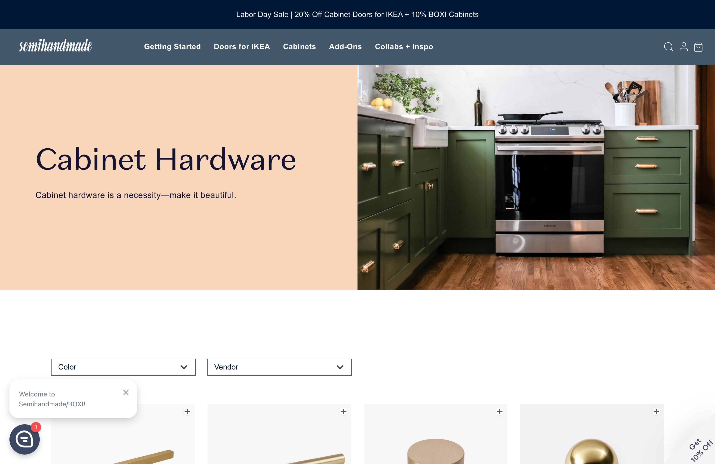 Custom Shopify Theme and App Development for BOXI by Semihandmade