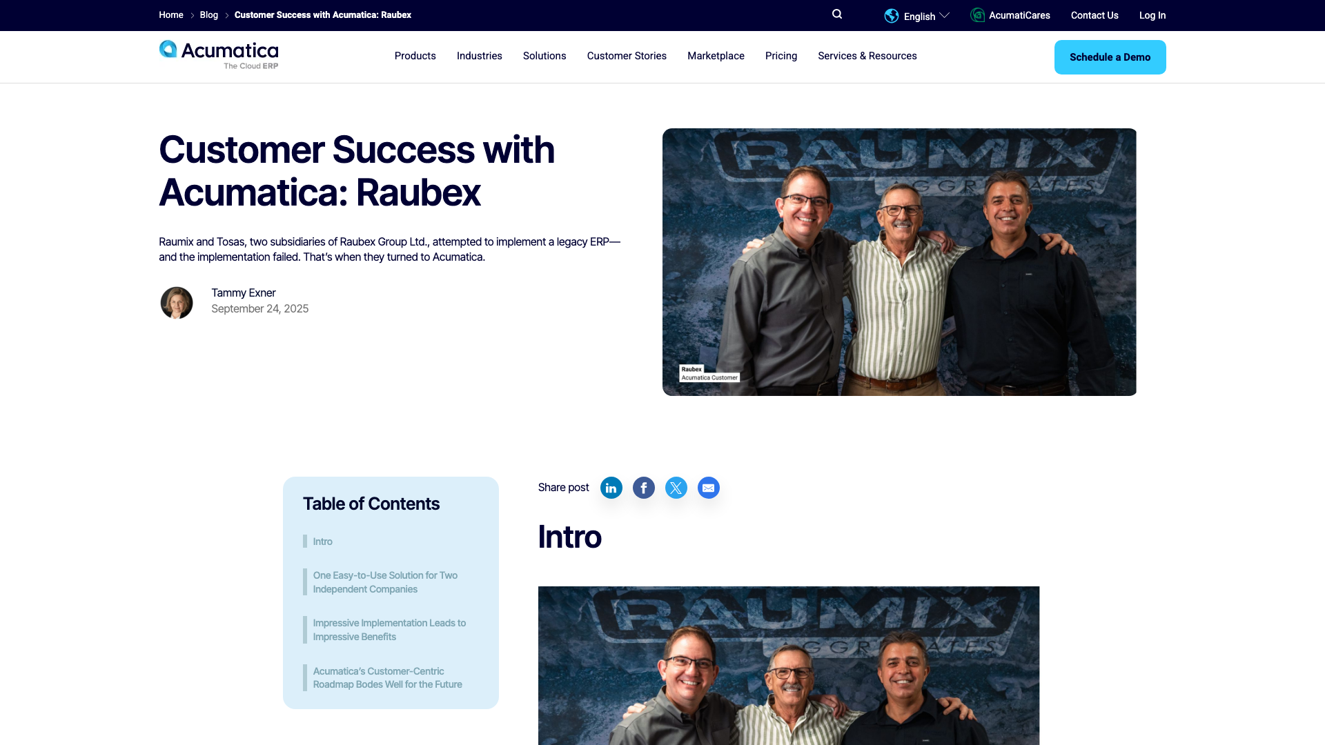 Customer Success with Acumatica: Raubex