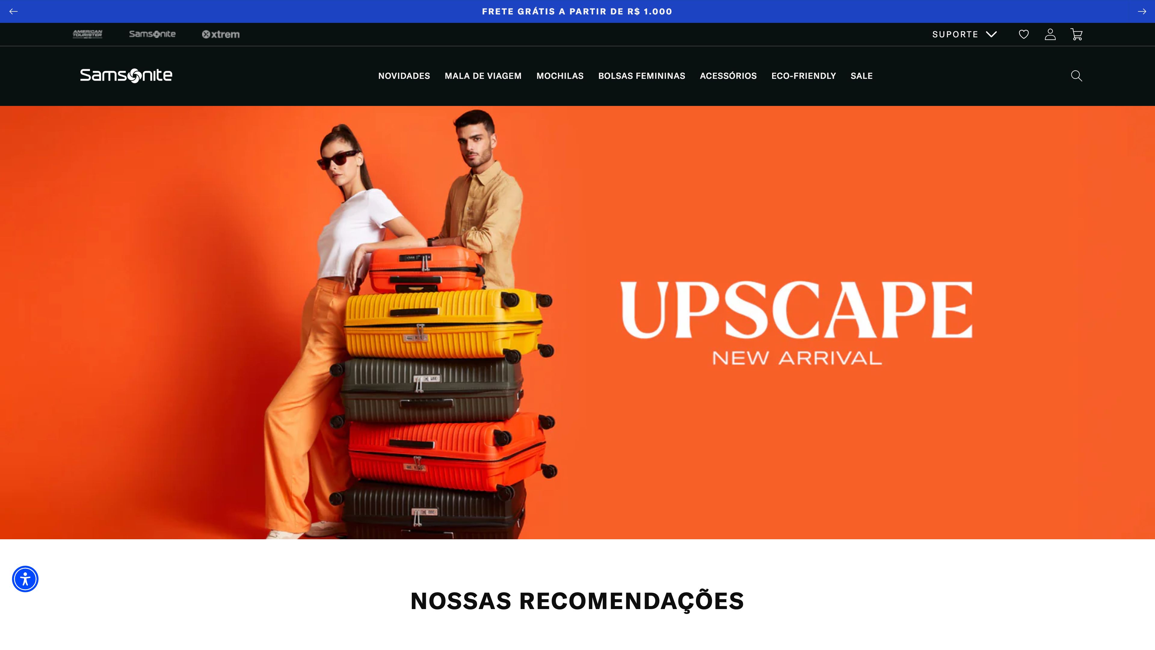 Samsonite screenshot