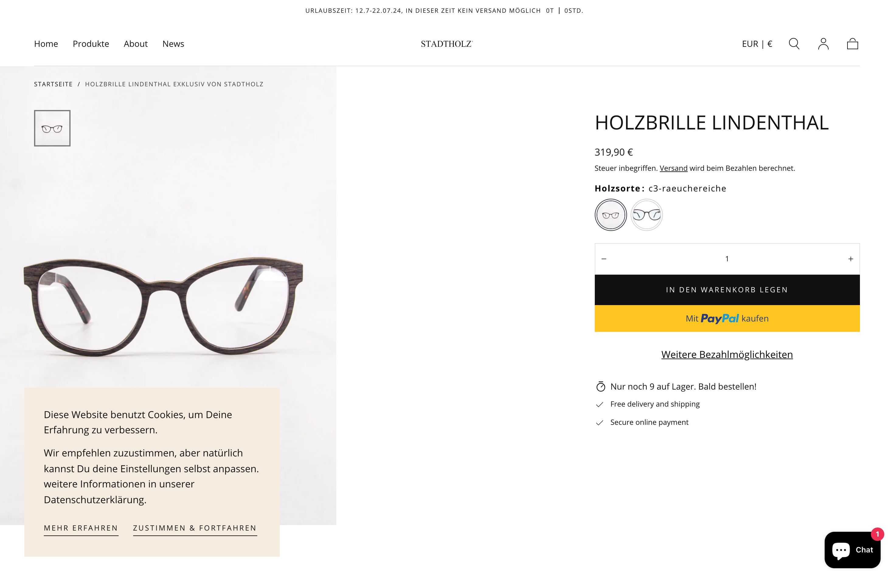 Stadholz Watches and Glasses Store screenshot 4